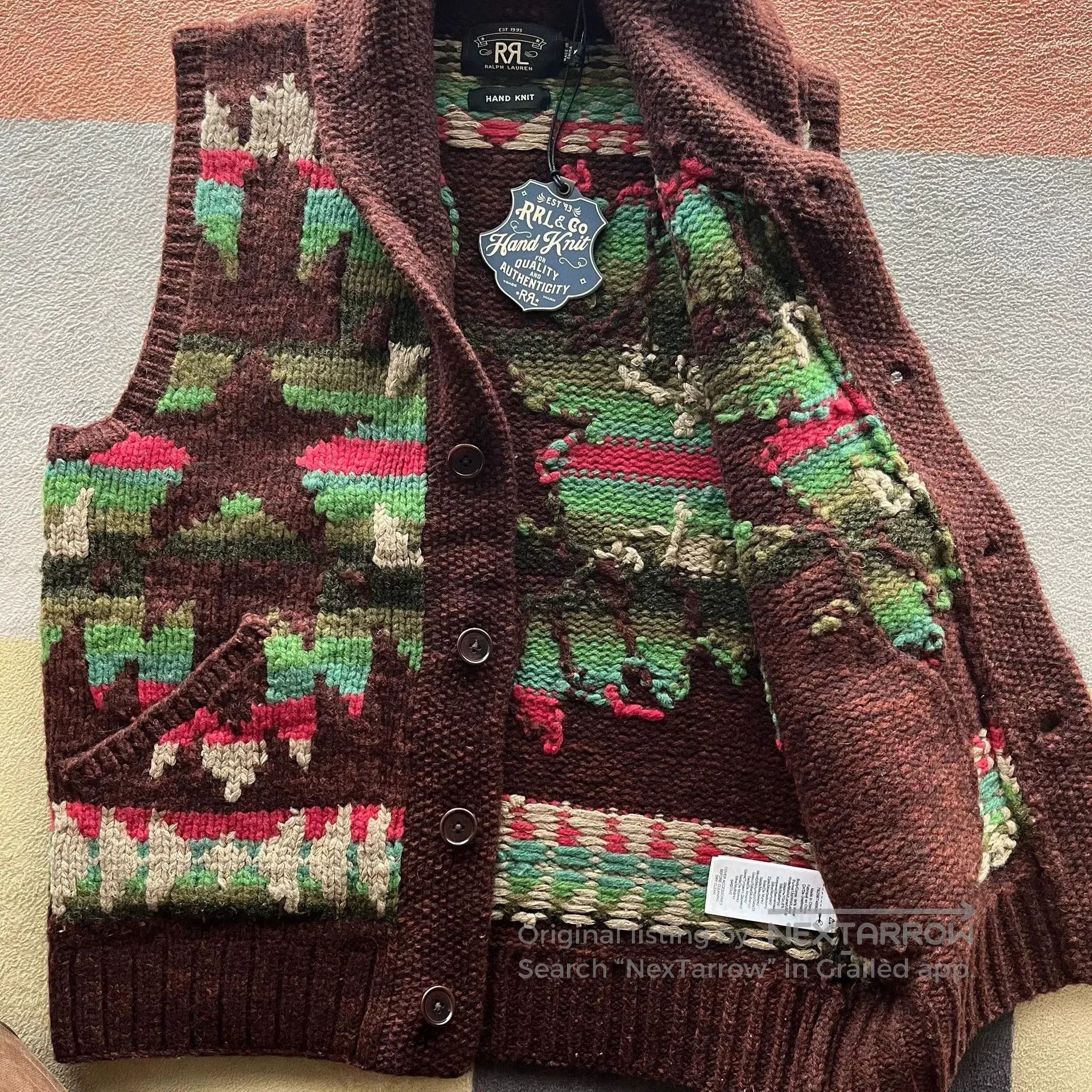 RRL Ralph Lauren RRL Ralph Lauren Wool Knit Vest. Size US M / EU 48-50 / 2 - 2 Thumbnail