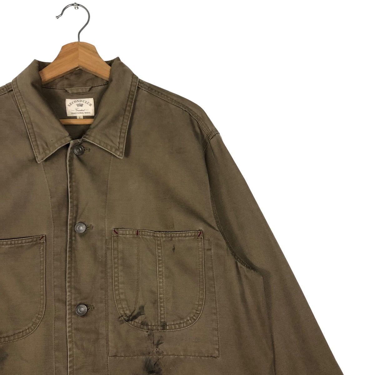 Japanese Brand 🔥Vtg Duck Canvas Chore Jacket Second Club Issey Miyake Size US L / EU 52-54 / 3 - 6 Thumbnail