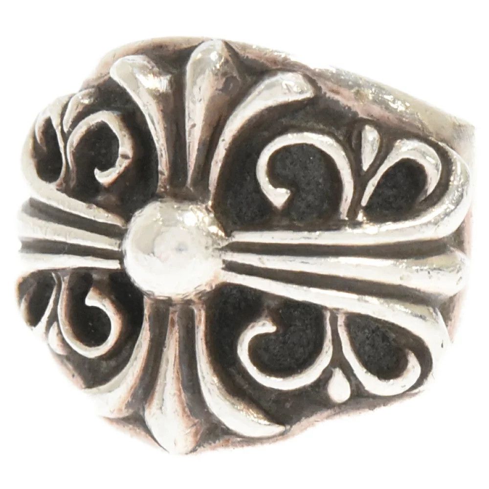 image of Chrome Hearts Keeper Ring Sz9 in Silver, Men's