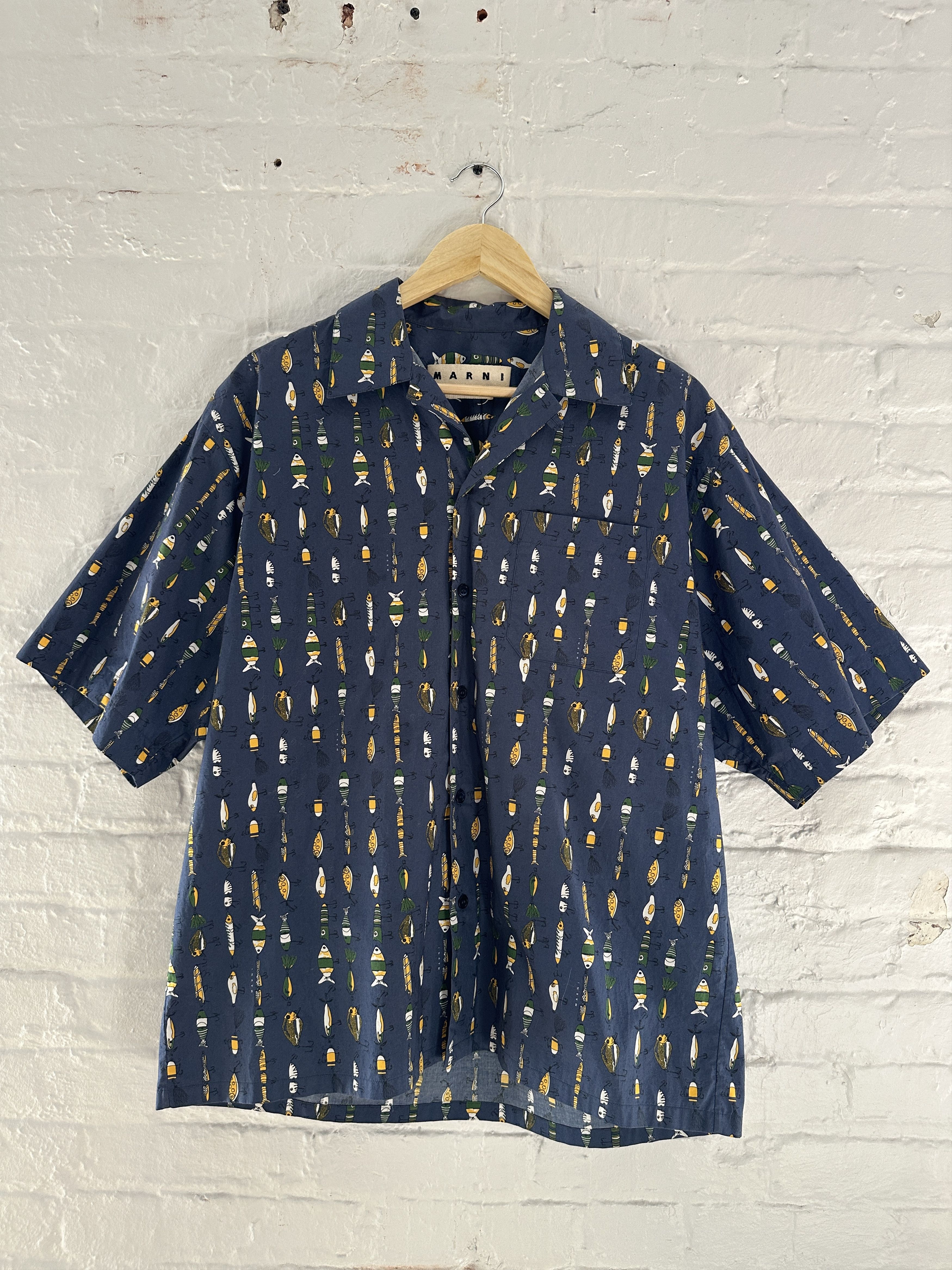 Marni Marni Fishing Lure Camp Collar Shirt Size US M / EU 48-50 / 2 - 1 Thumbnail
