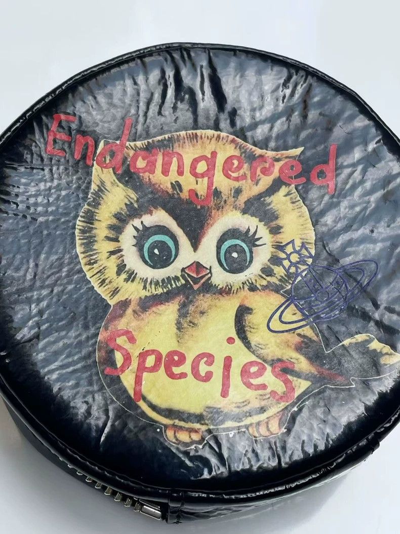 Vivienne Westwood Vivienne Westwood Owl single shoulder enamel small round b Size ONE SIZE - 4 Thumbnail