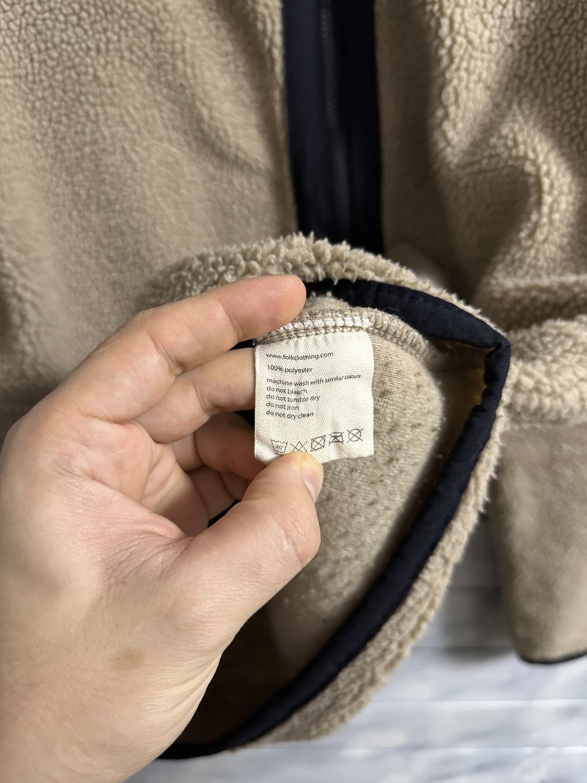 Folk Rare Teddy Jacket Folk Luxury Beige Size US L / EU 52-54 / 3 - 10 Thumbnail