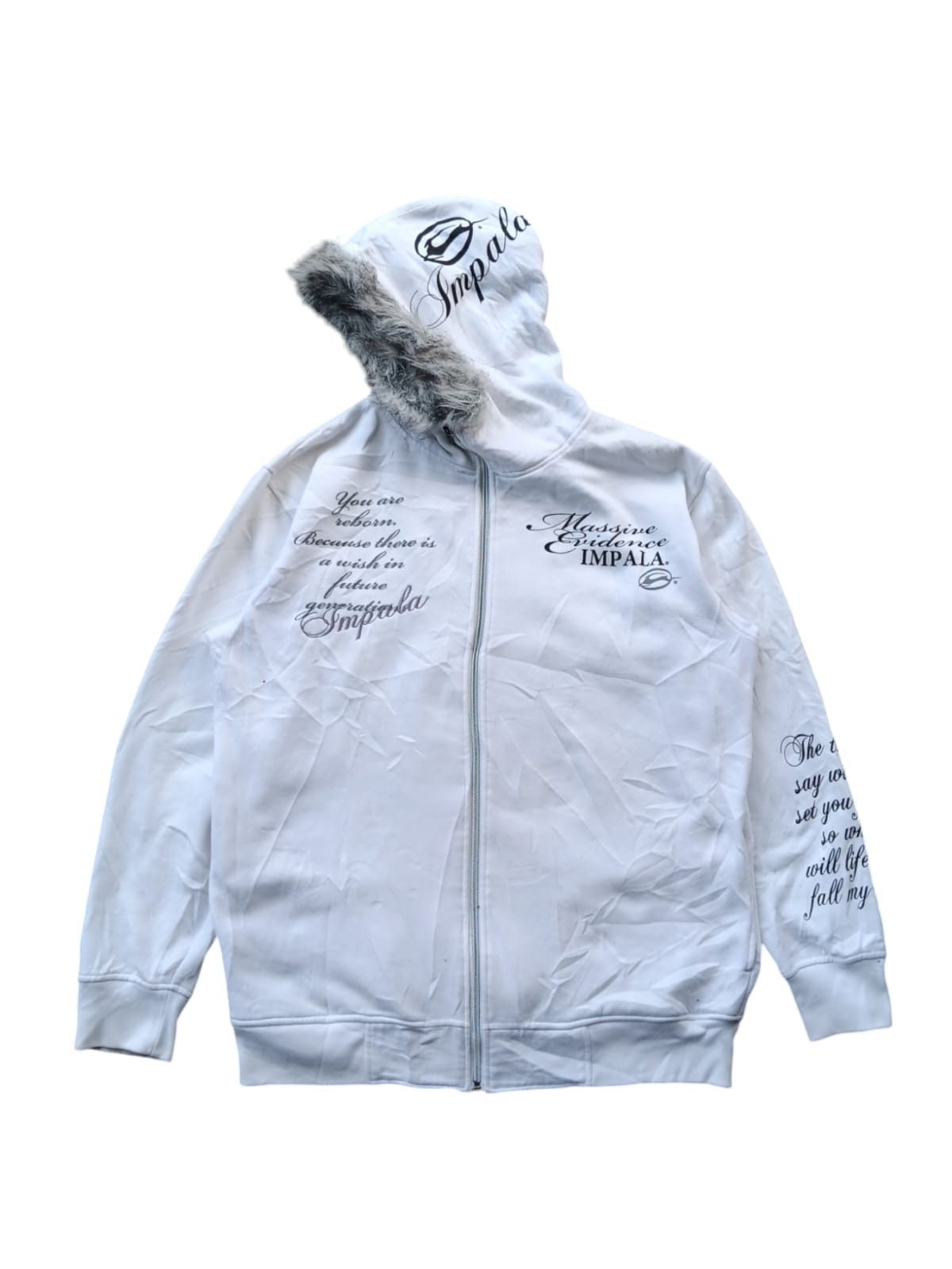 Japanese Brand Japanese Impala fur hoodie poem ifsixwasnine style Size US XL / EU 56 / 4 - 1 Thumbnail