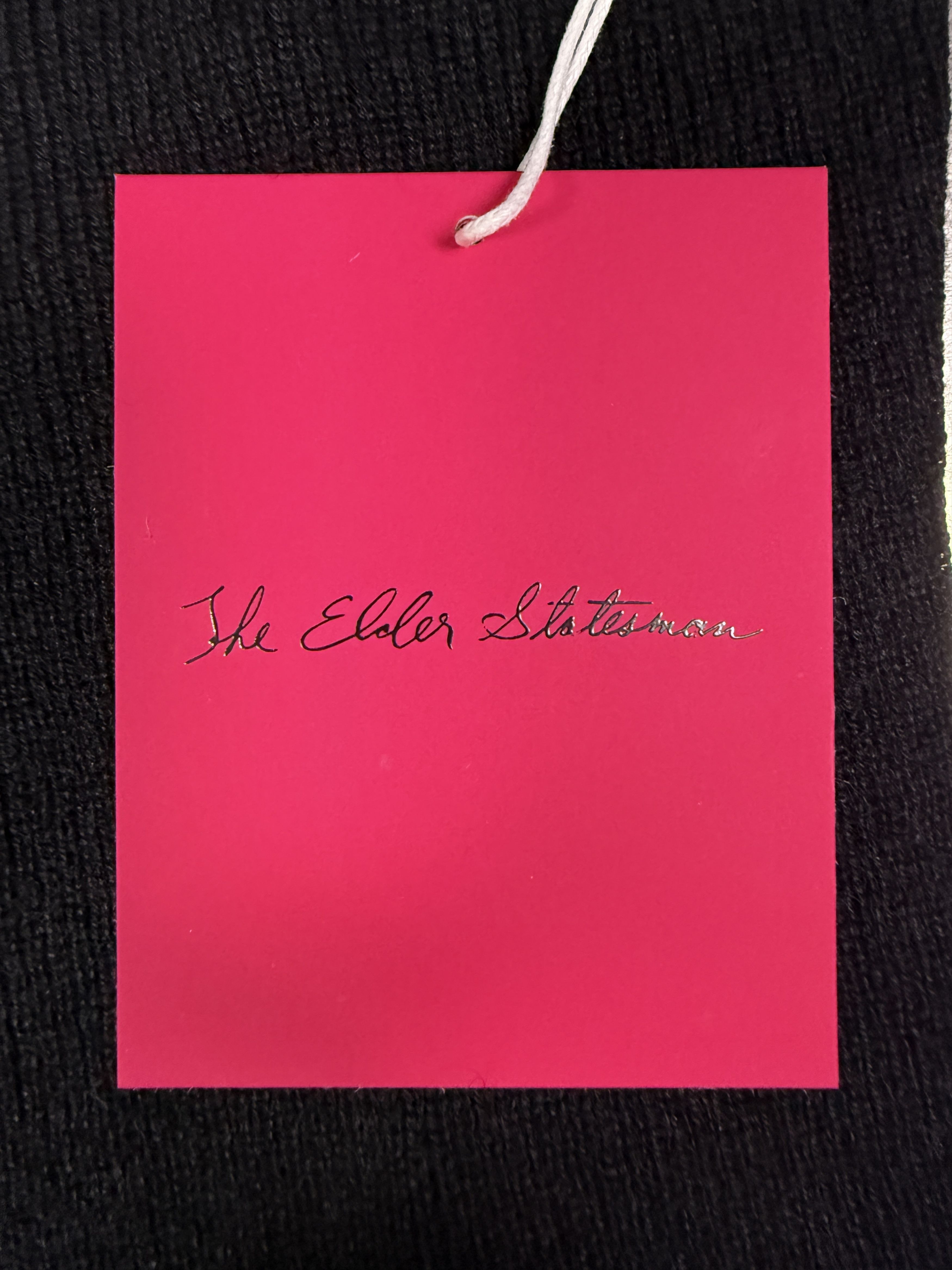 The Elder Statesman $1250 The Elder Statesman Black Delicash Cardigan Size L / US 10 / IT 46 - 12 Thumbnail