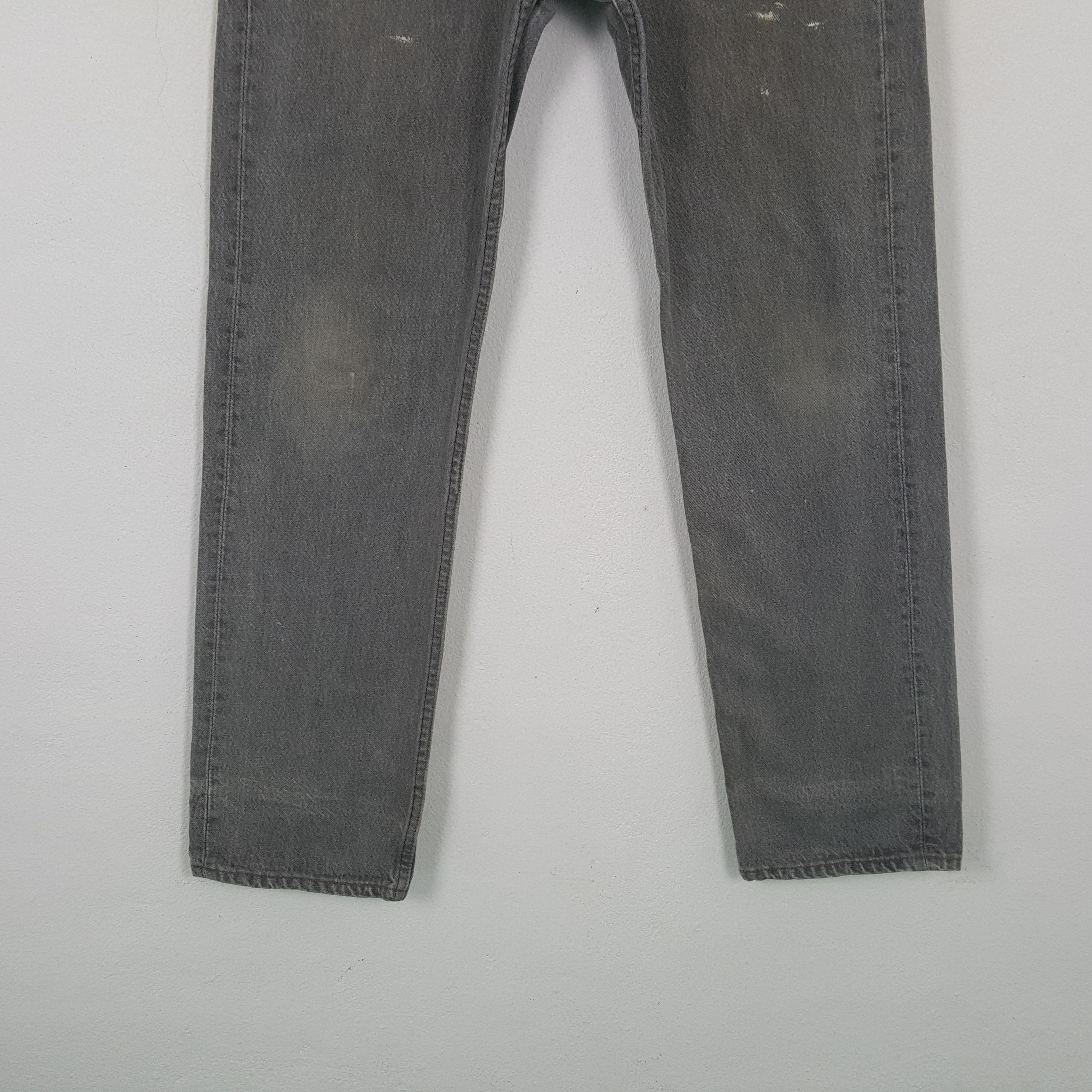 Levi's Vintage 90's Levis 501 Faded Gray Denim Jeans RR10 Size US 30 / EU 46 - 3 Thumbnail
