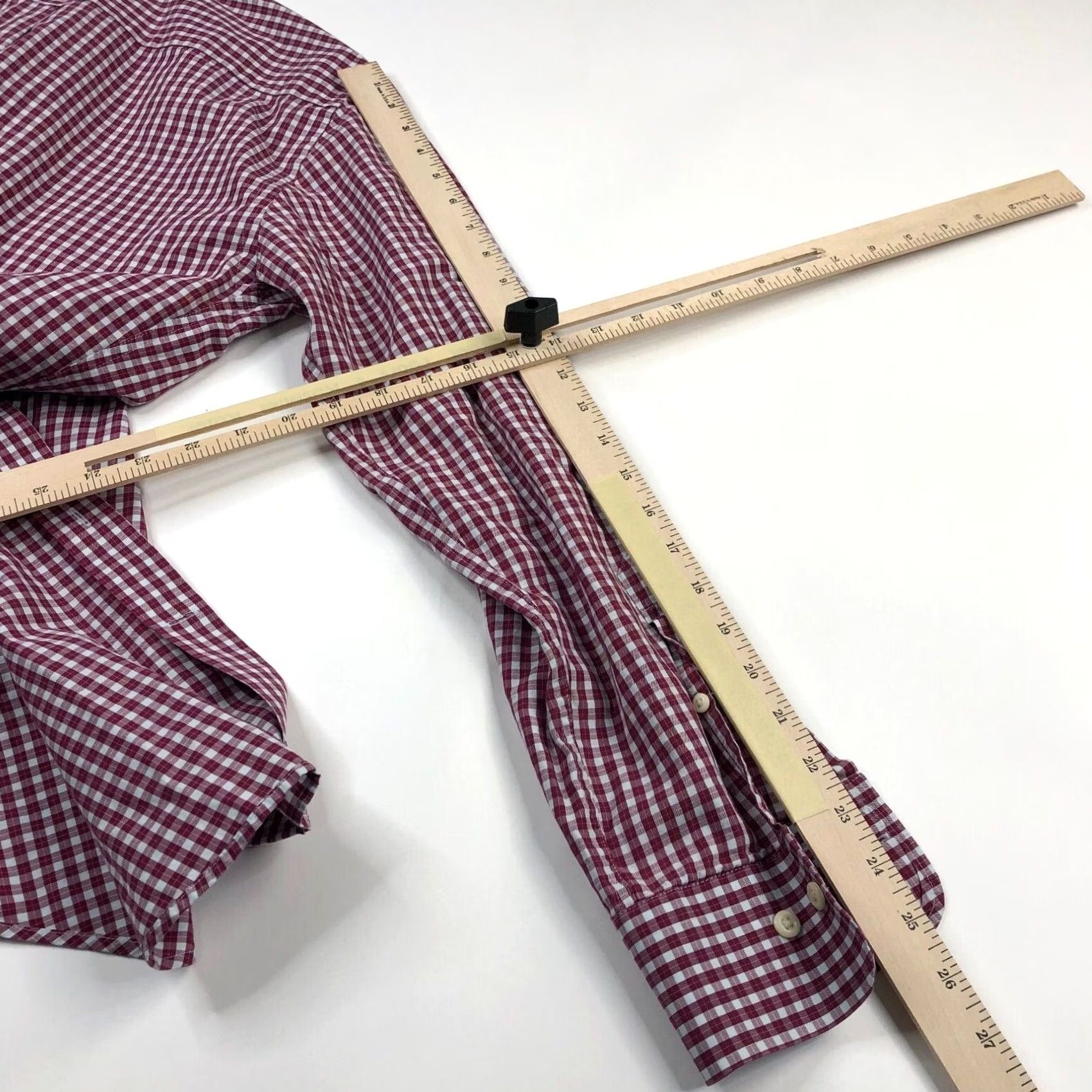 Peter Millar Peter Millar Mens Large Cotton Button Front Long Sleeve Plaid Casual Shirt Red Size US L / EU 52-54 / 3 - 5 Thumbnail