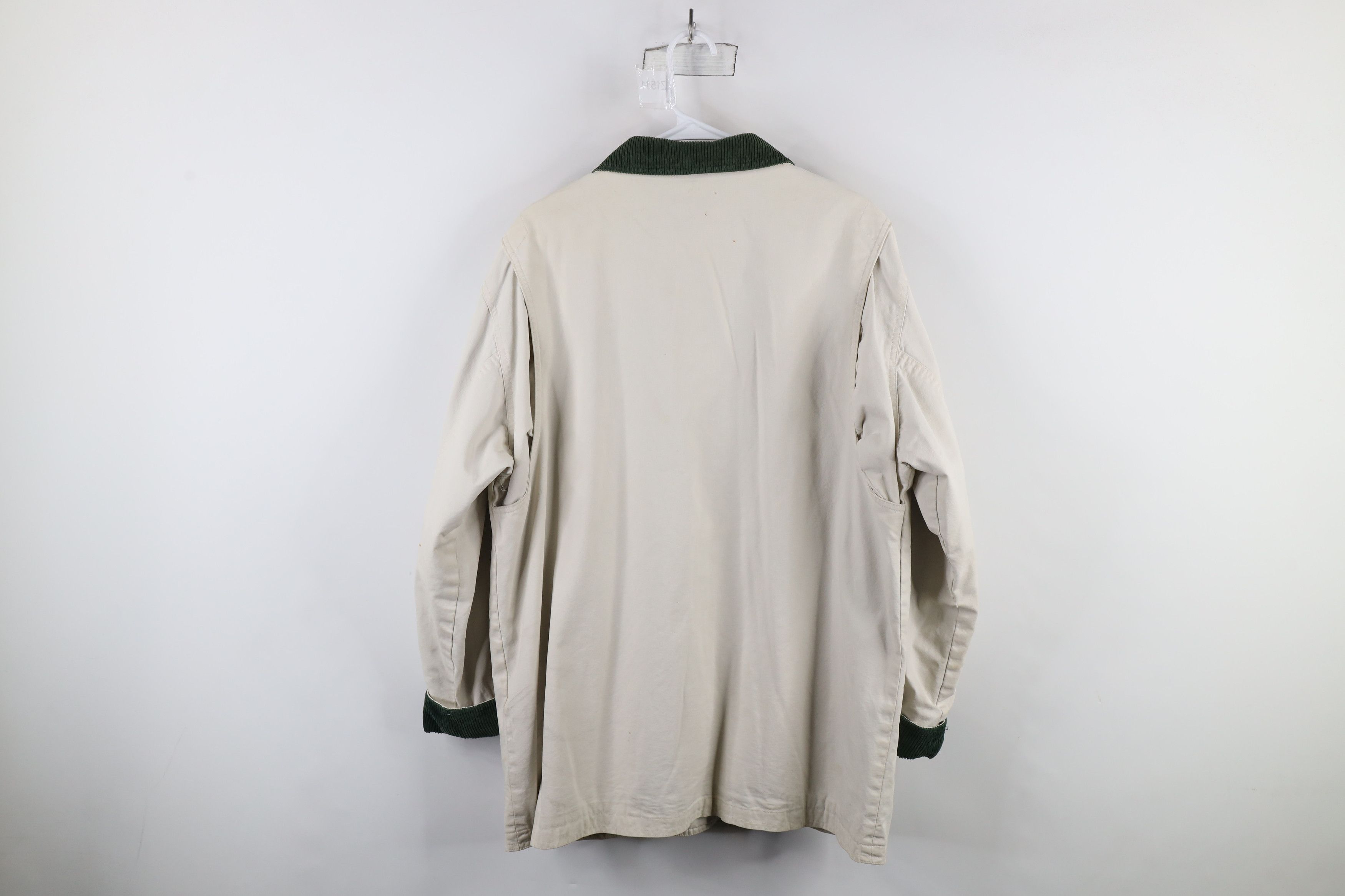 Lands' End × Vintage Vintage 90s Lands End Flannel Lined Chore Barn Jacket Size L / US 10 / IT 46 - 14 Thumbnail