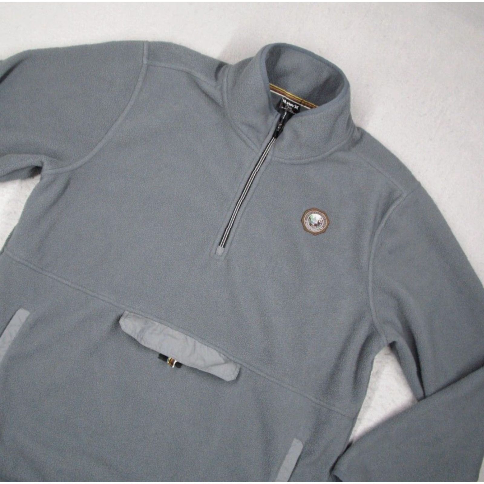 Hurley Hurley Pendleton Jacket Mens 2XL Blue Fleece 1/4 Zip Sherpa Track Pullover Jacket Size US XXL / EU 58 / 5 - 2 Thumbnail