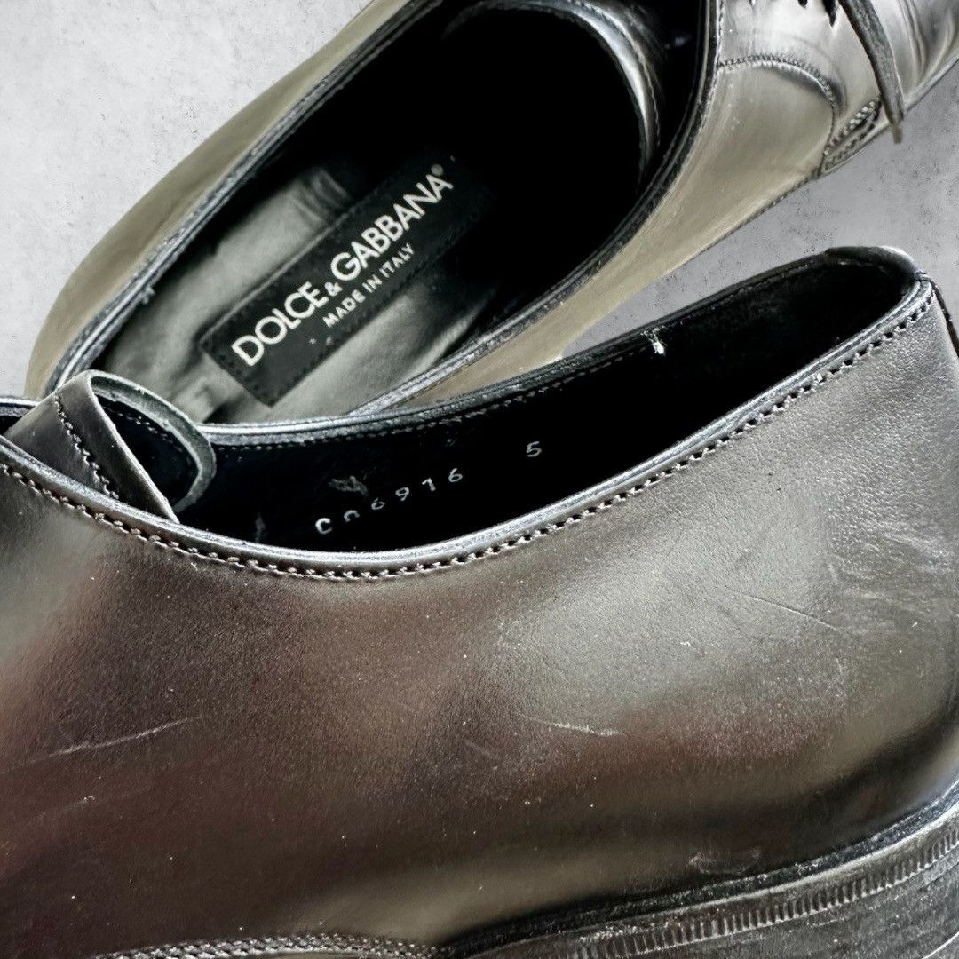 Dolce & Gabbana DOLCE & GABBANA Black Leather Oxford Men’s Dress Shoes Size US 5 / EU 37 - 10 Thumbnail