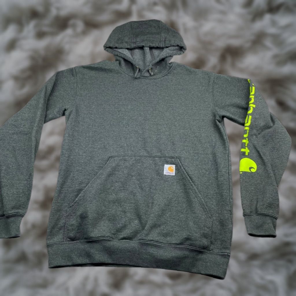 Carhartt Carhartt Men's Loose Fit Pullover Hoodie Gray Small Size US S / EU 44-46 / 1 - 1 Thumbnail