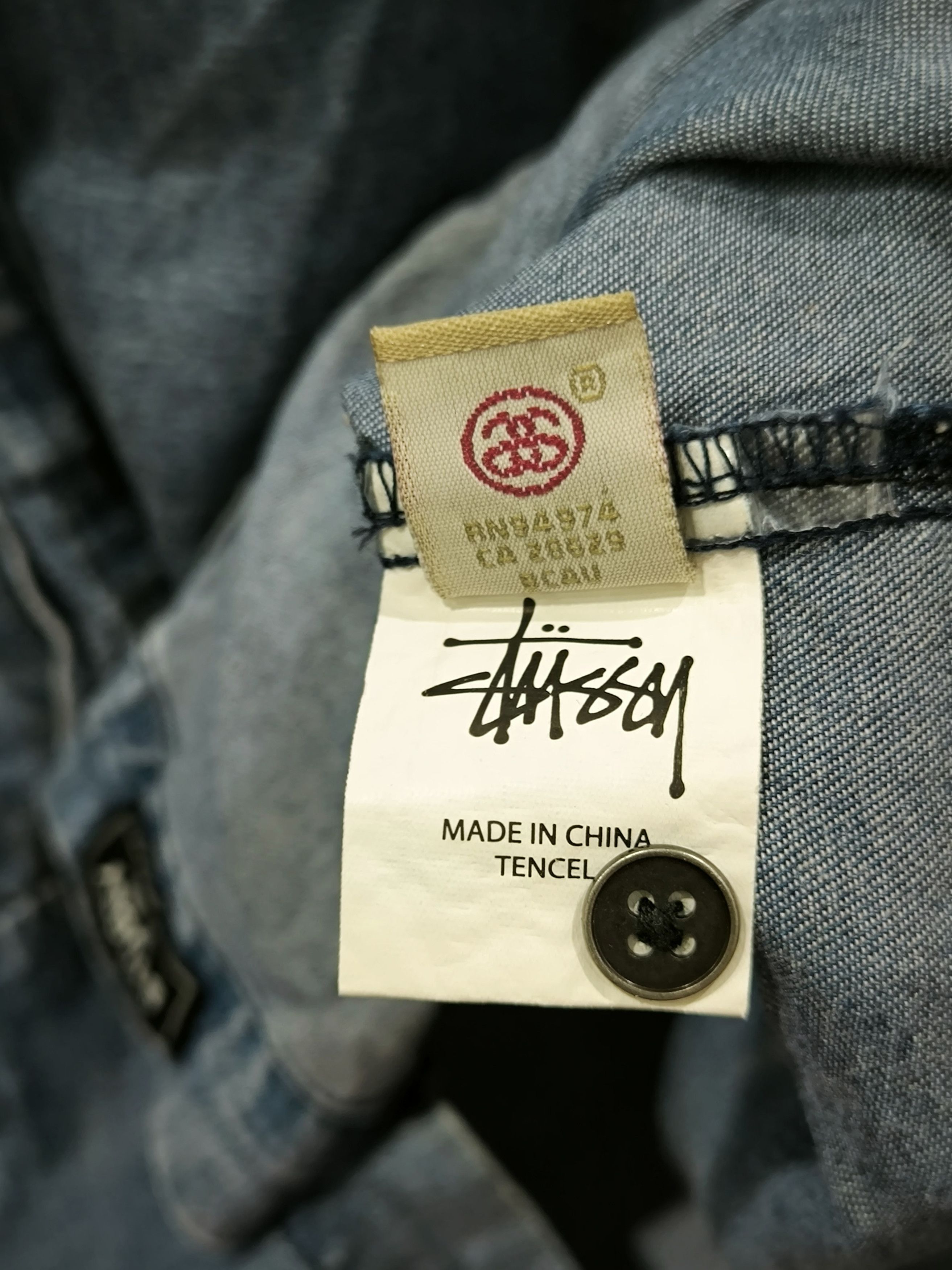 Stussy Distressed Stussy Button Up Jeans Long sleeve Shirt Size S / US 4 / IT 40 - 11 Thumbnail