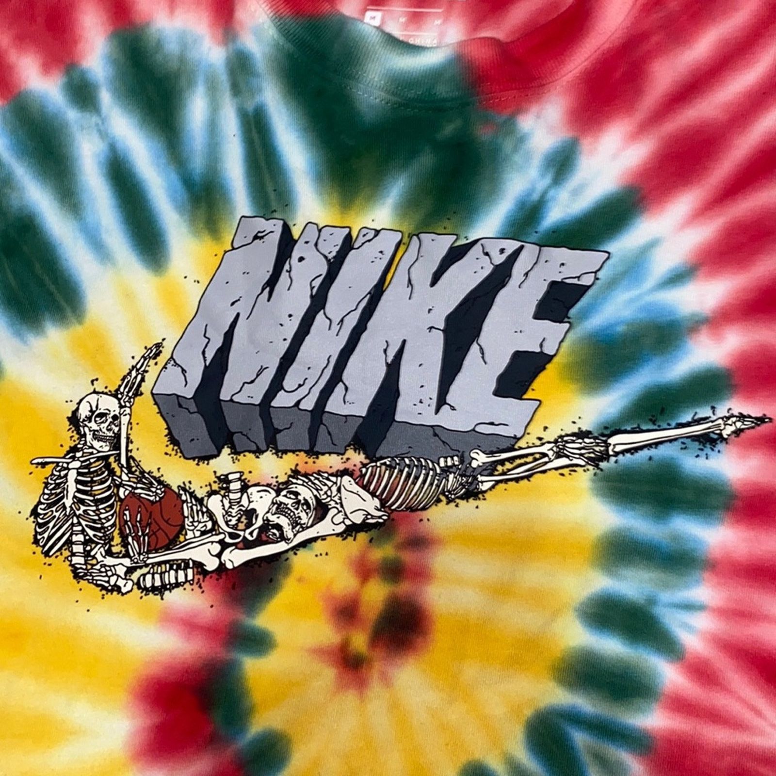 Nike Nike Tie Dye Skeleton Basketball Short Sleeve Size US M / EU 48-50 / 2 - 2 Thumbnail