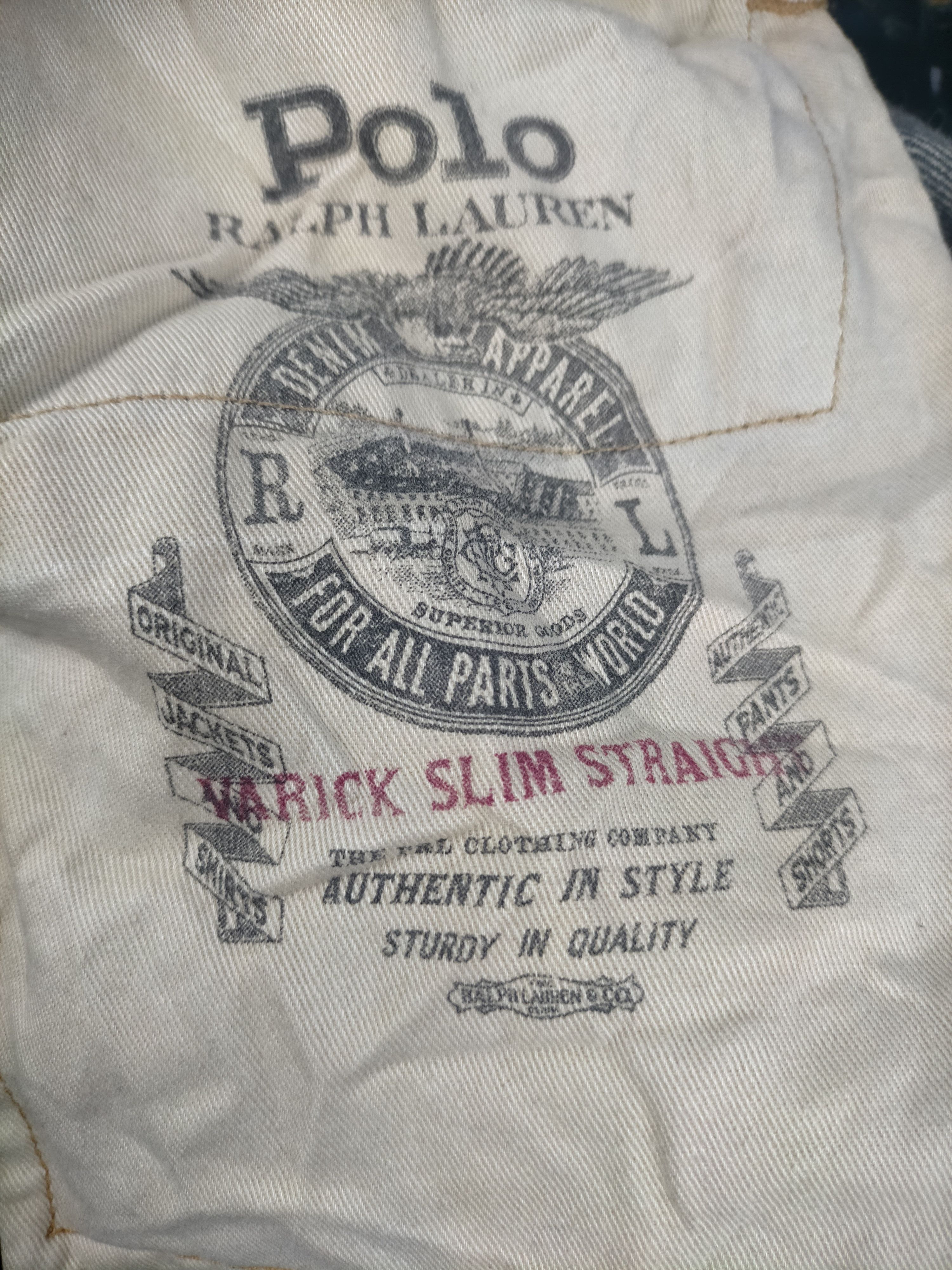 Polo Ralph Lauren Polo Ralph Lauren Distressed Varick Slim Mudwash Jeans Size US 34 / EU 50 - 8 Thumbnail