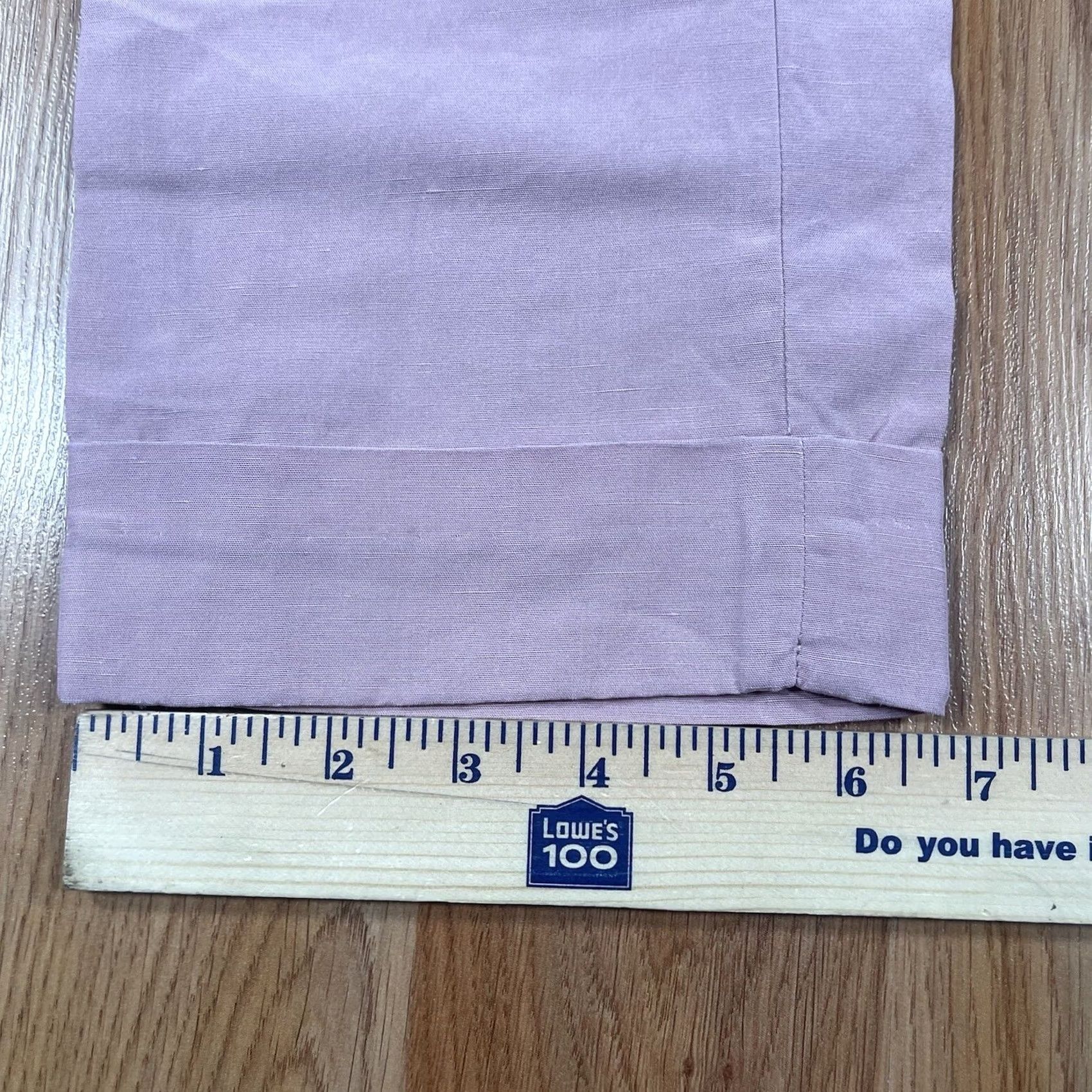 Vintage Contemporaine Pants Womens Size 0 Pink Linen Blend Straight Leg Pockets Casual Size 25" / US 0 / IT 36 - 7 Thumbnail