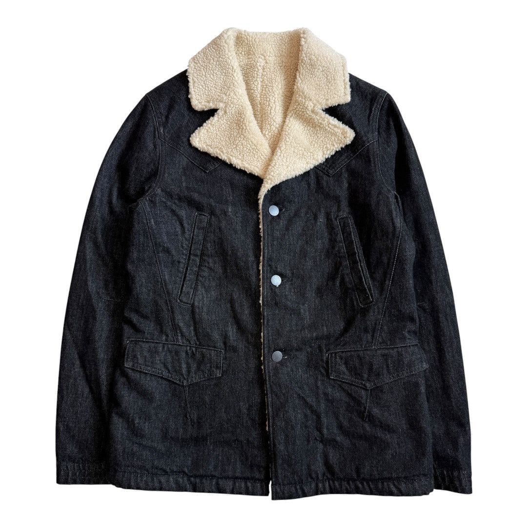 Number (N)ine Number (N)ine AW07 Black Denim Rancher Jacket L Size US L / EU 52-54 / 3 - 2 Thumbnail