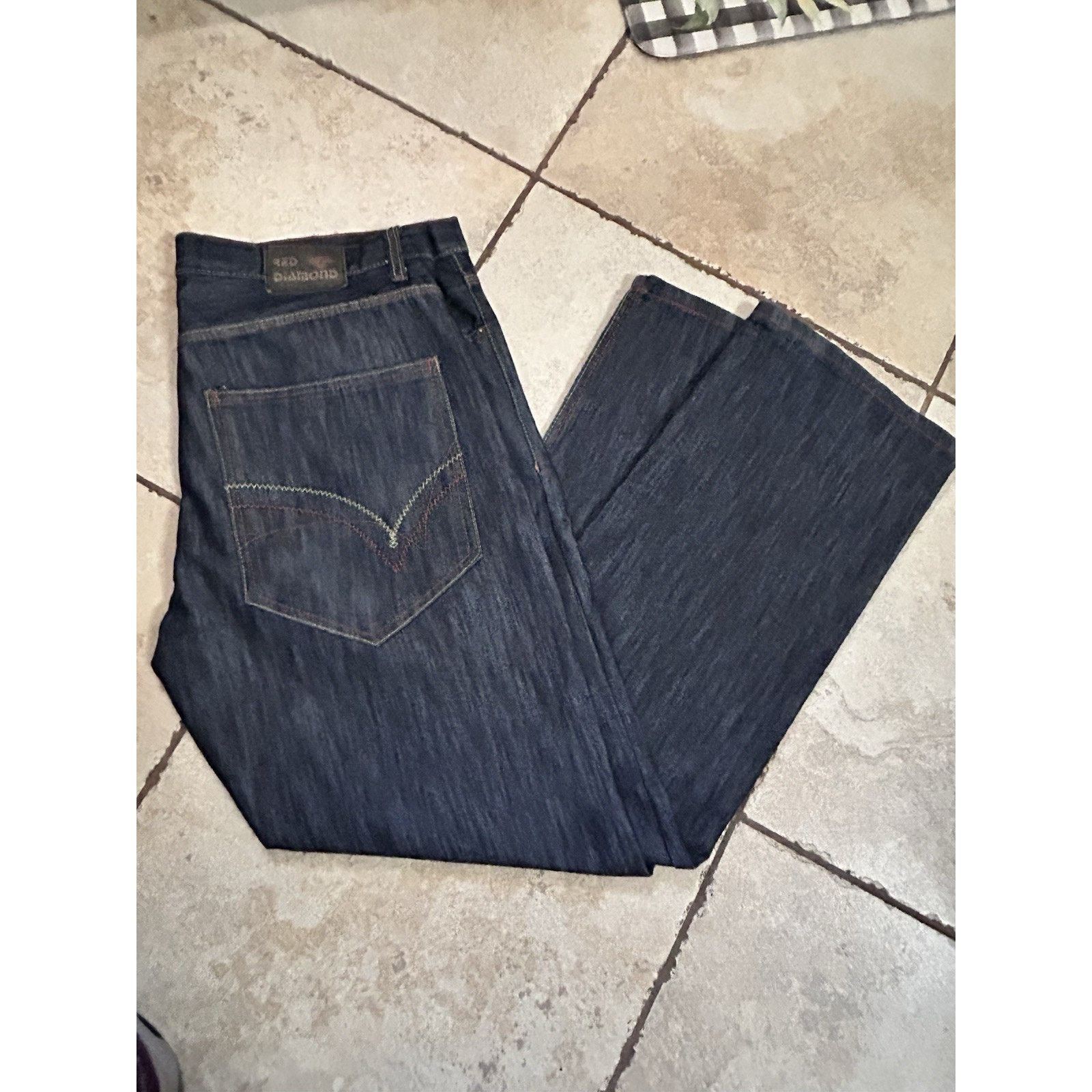 Other red diamond jeans Men’s 40x32 Set Of 2 Embroidered Pockets Size US 40 / EU 56 - 5 Thumbnail