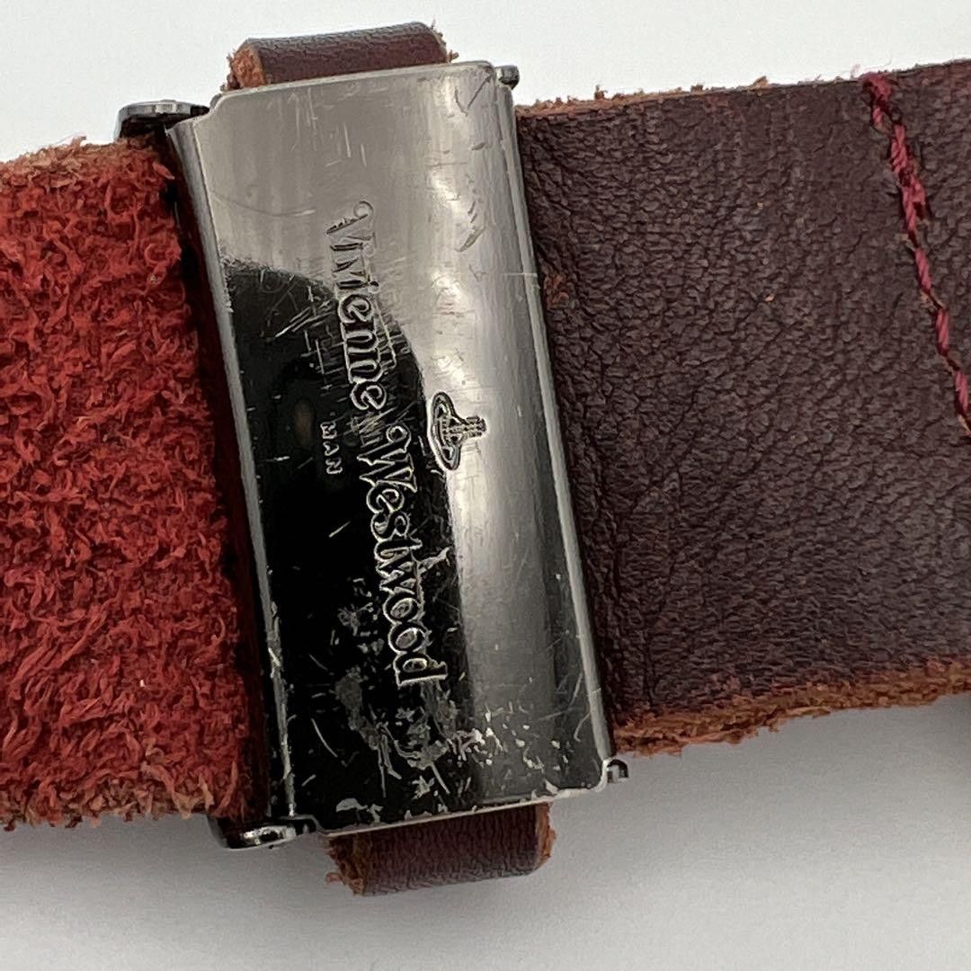 Vivienne Westwood Orb Crest Buckle Leather Belt Size ONE SIZE - 7 Thumbnail