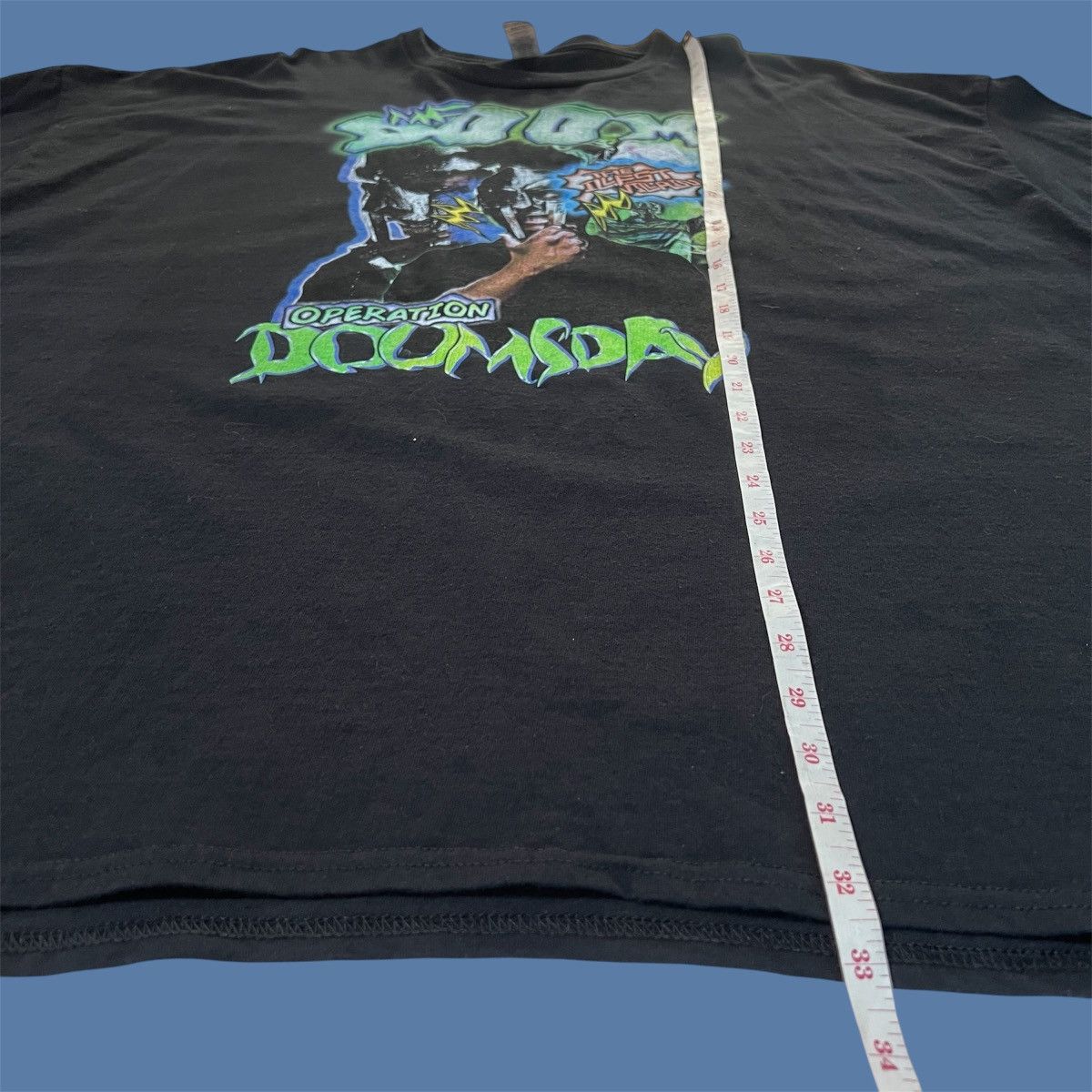 MF Doom × Rap Tees × Stones Throw Records Operation: Doomsday Stones Throw Promo Tee 4XL Size US XXL / EU 58 / 5 - 8 Thumbnail