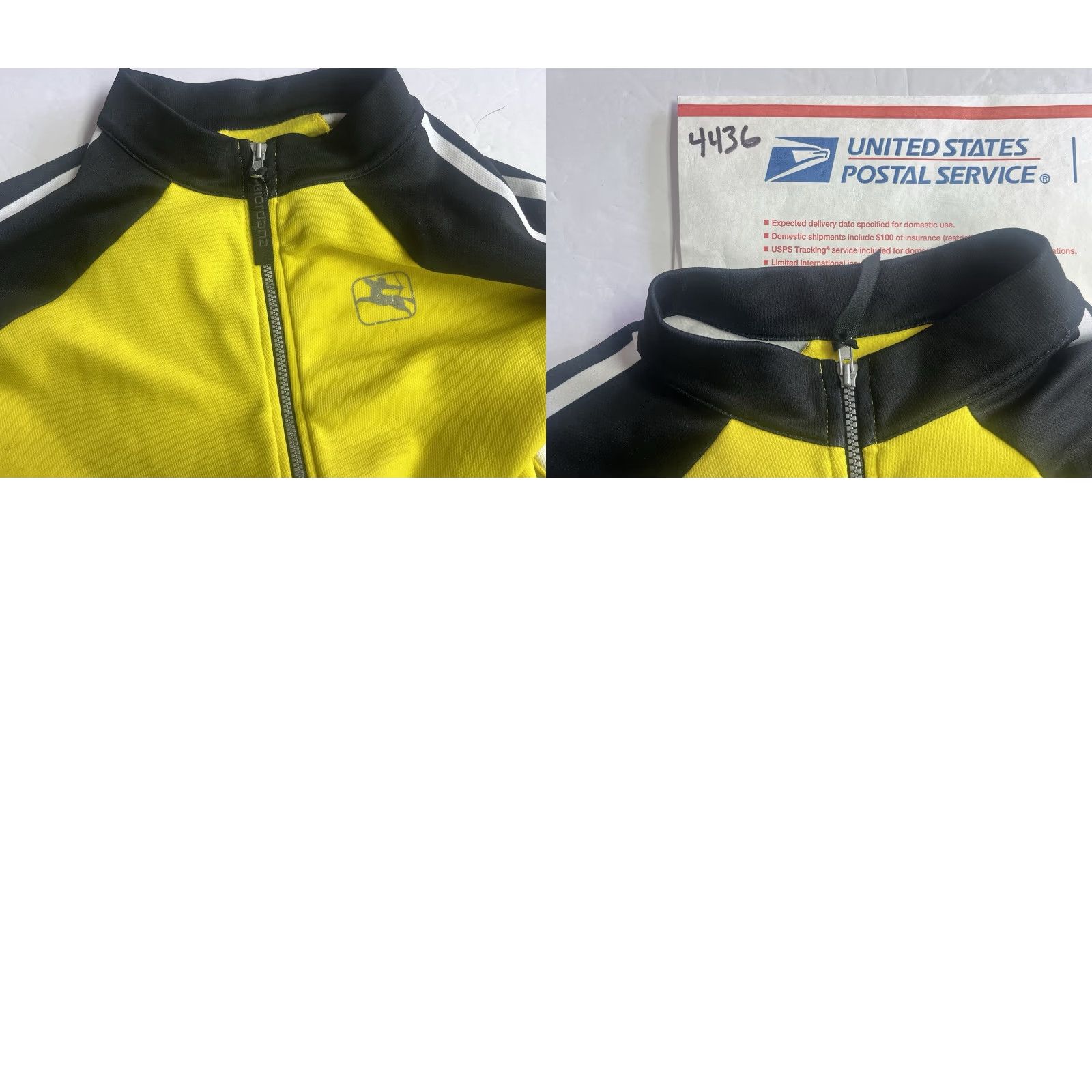 Vintage Giordana Jacket Unisex Adults Zip Up Windbreaker Yellow XL Italy Size XL / US 12-14 / IT 48-50 - 8 Thumbnail