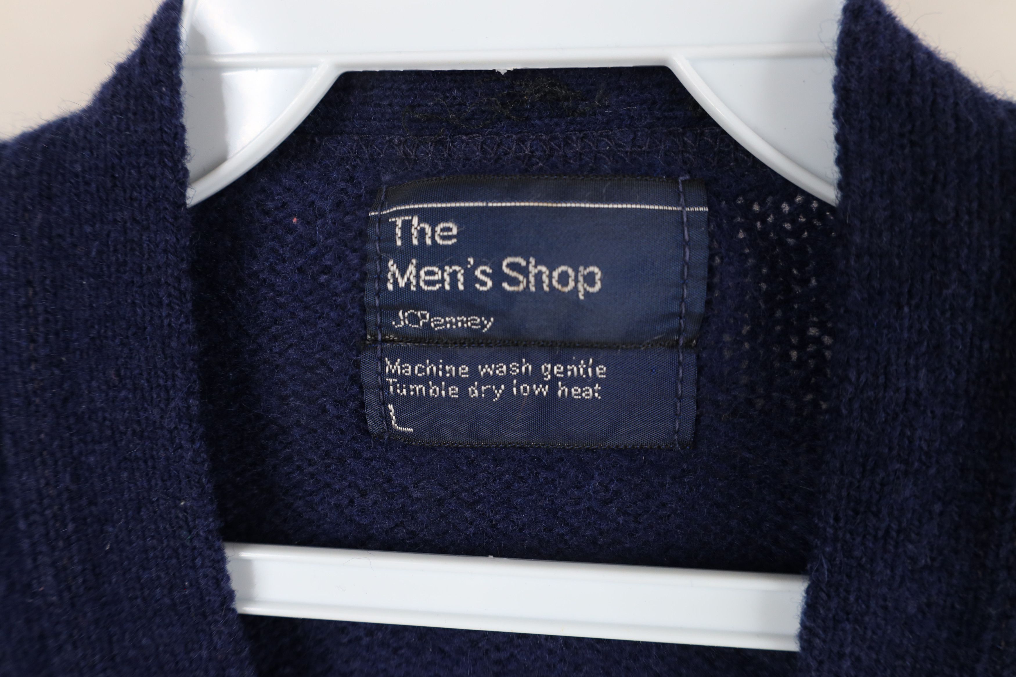 Vintage Vintage 60s 70s Streetwear Cardigan Sweater Navy Blue USA Size US L / EU 52-54 / 3 - 8 Thumbnail