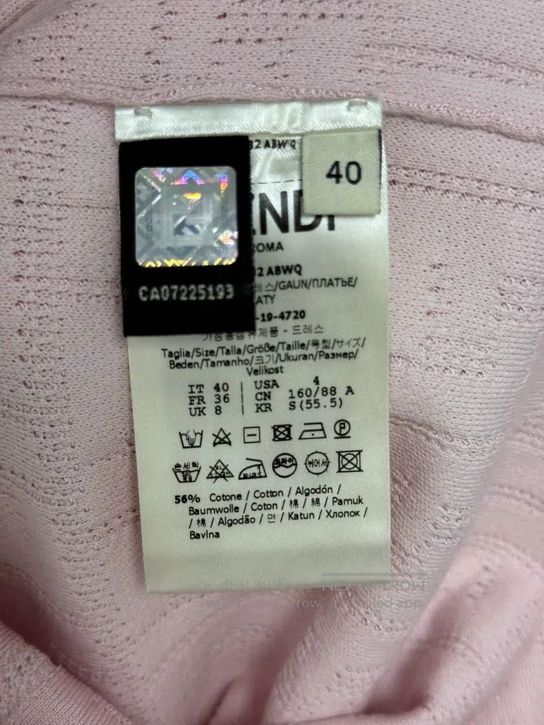 Fendi Fendi Classic pink dress with old flower full print Size XS / US 0-2 / IT 36-38 - 3 Thumbnail