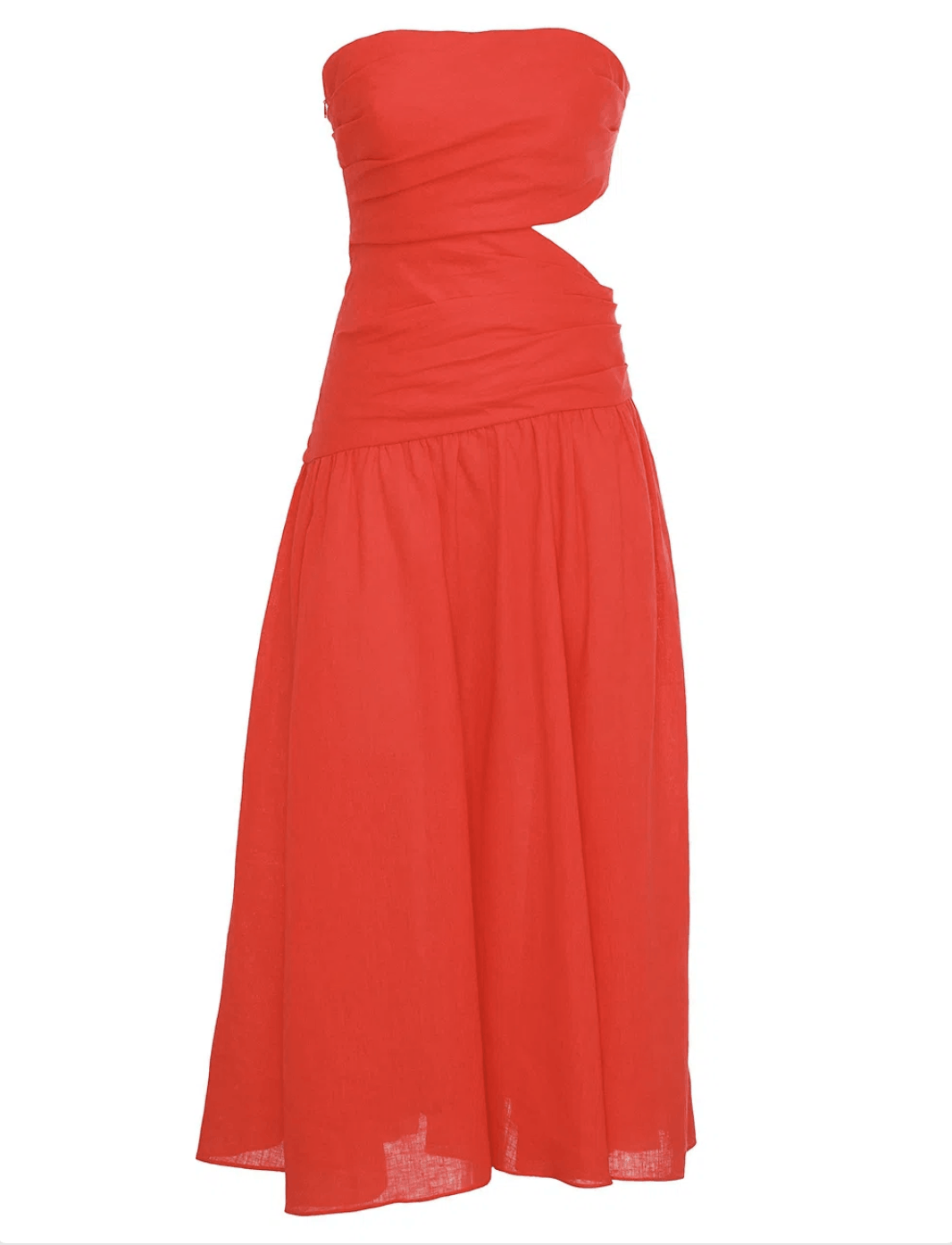 Zimmermann Lyre Wrap Tie Side Midi Dress Size L / US 10 / IT 46 - 3 Thumbnail