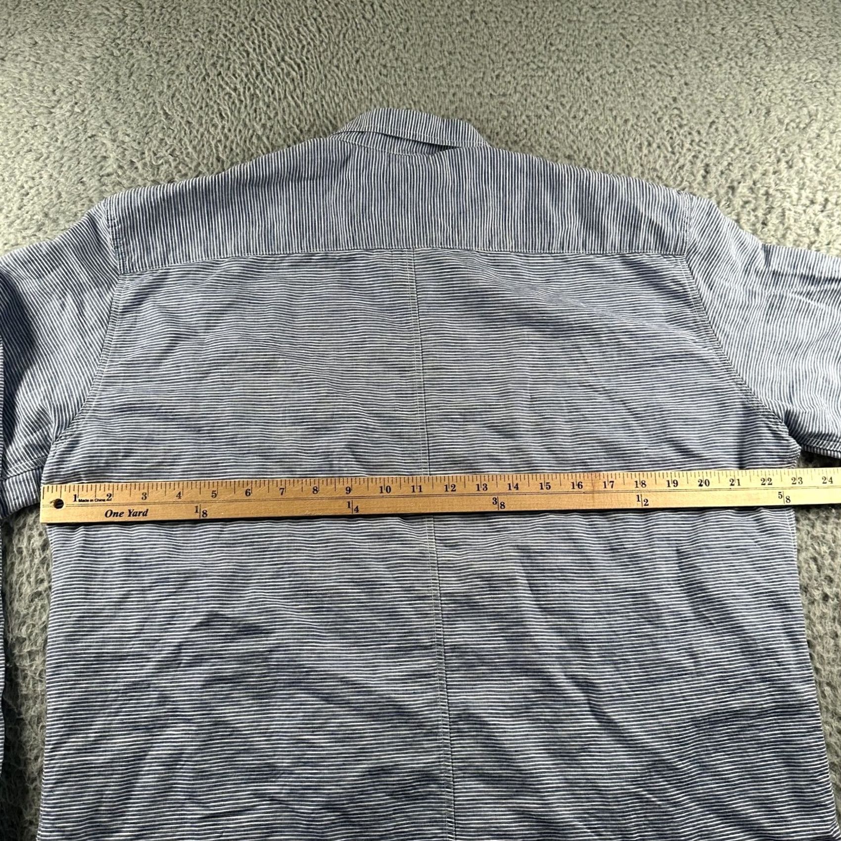 Frank & Eileen Frank & Eileen Shirt Mens L Blue White Stripe Long Sleeve Button Cotton Casual Size US L / EU 52-54 / 3 - 6 Thumbnail