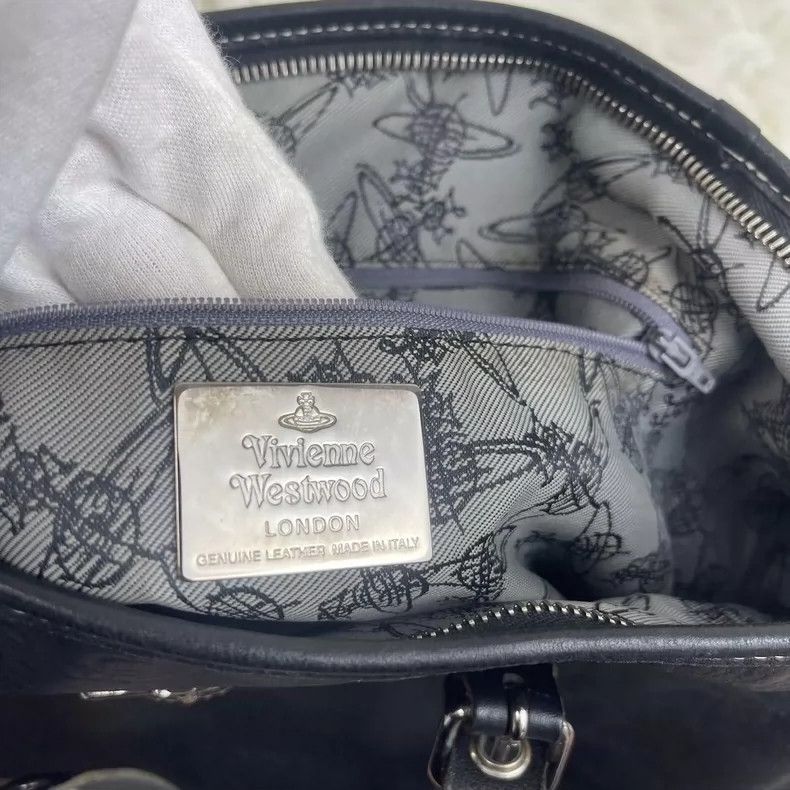 Vivienne Westwood Vivienne Westwood size os Black leather shoulder strap tote Size ONE SIZE - 9 Thumbnail