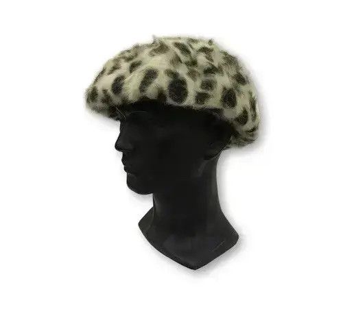 Japanese Brand Ingini Leopard Design Beanie Hat Size ONE SIZE - 1 Thumbnail