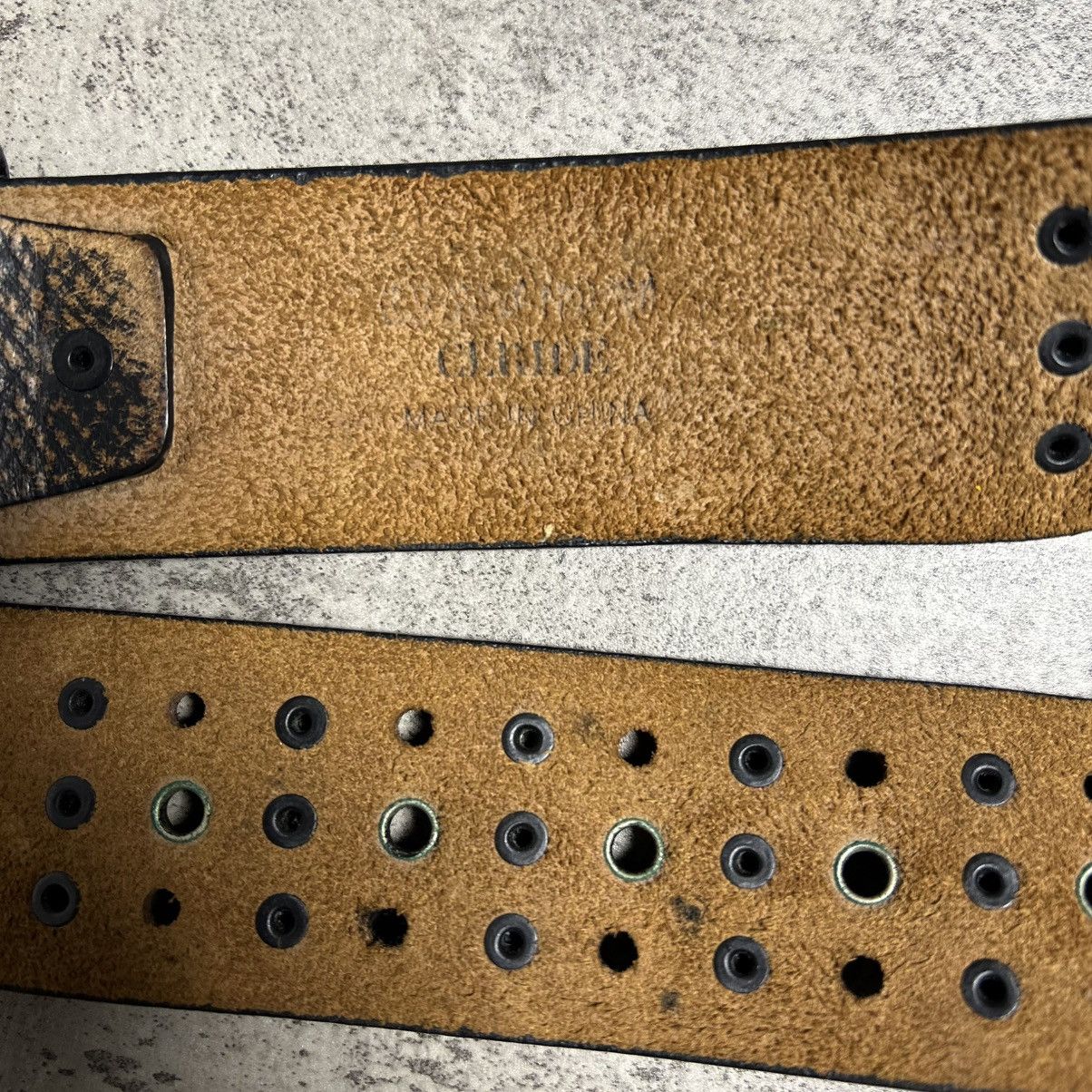 Japanese Brand Vintage Y2K Studed Belt Leather Size ONE SIZE - 3 Thumbnail