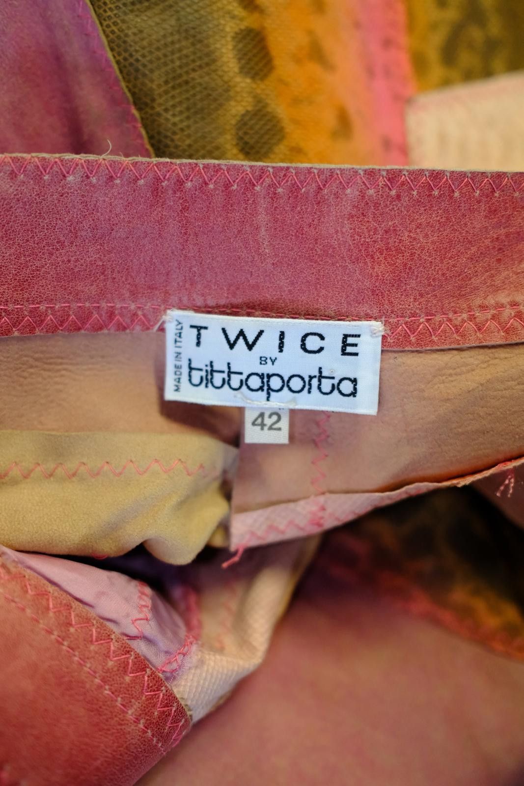 Other 90's Twice by Tittaporta Snakeskin Patchwork Capri Size 28" / US 6 / IT 42 - 7 Thumbnail