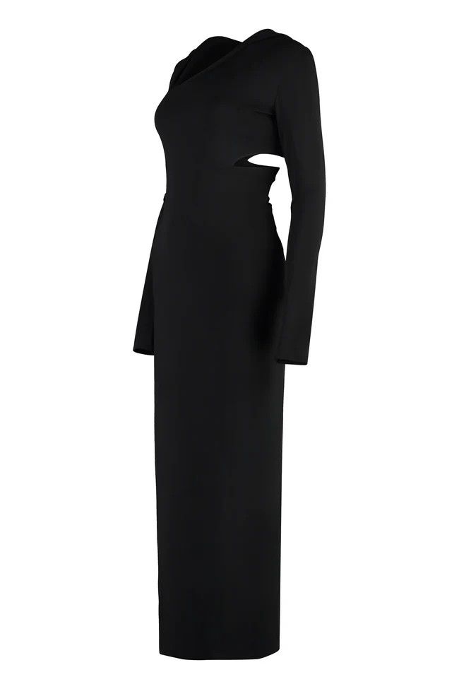Versace o1y0226 Maxi Dress in Black Size S / US 4 / IT 40 - 3 Thumbnail