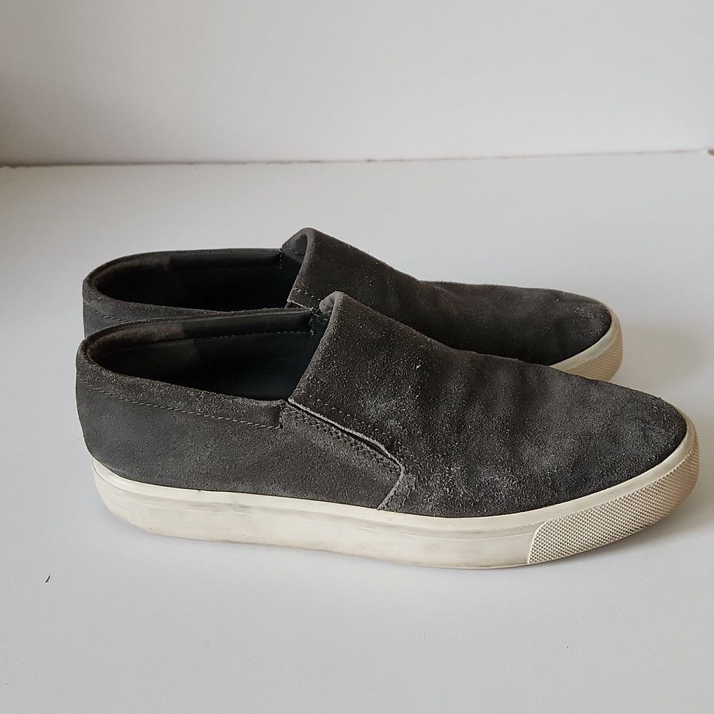 Vince VINCE | Barron Slip-On Sneakers Olive Green Suede Mens Sz 9 Size US 9.5 / EU 42-43 - 4 Thumbnail