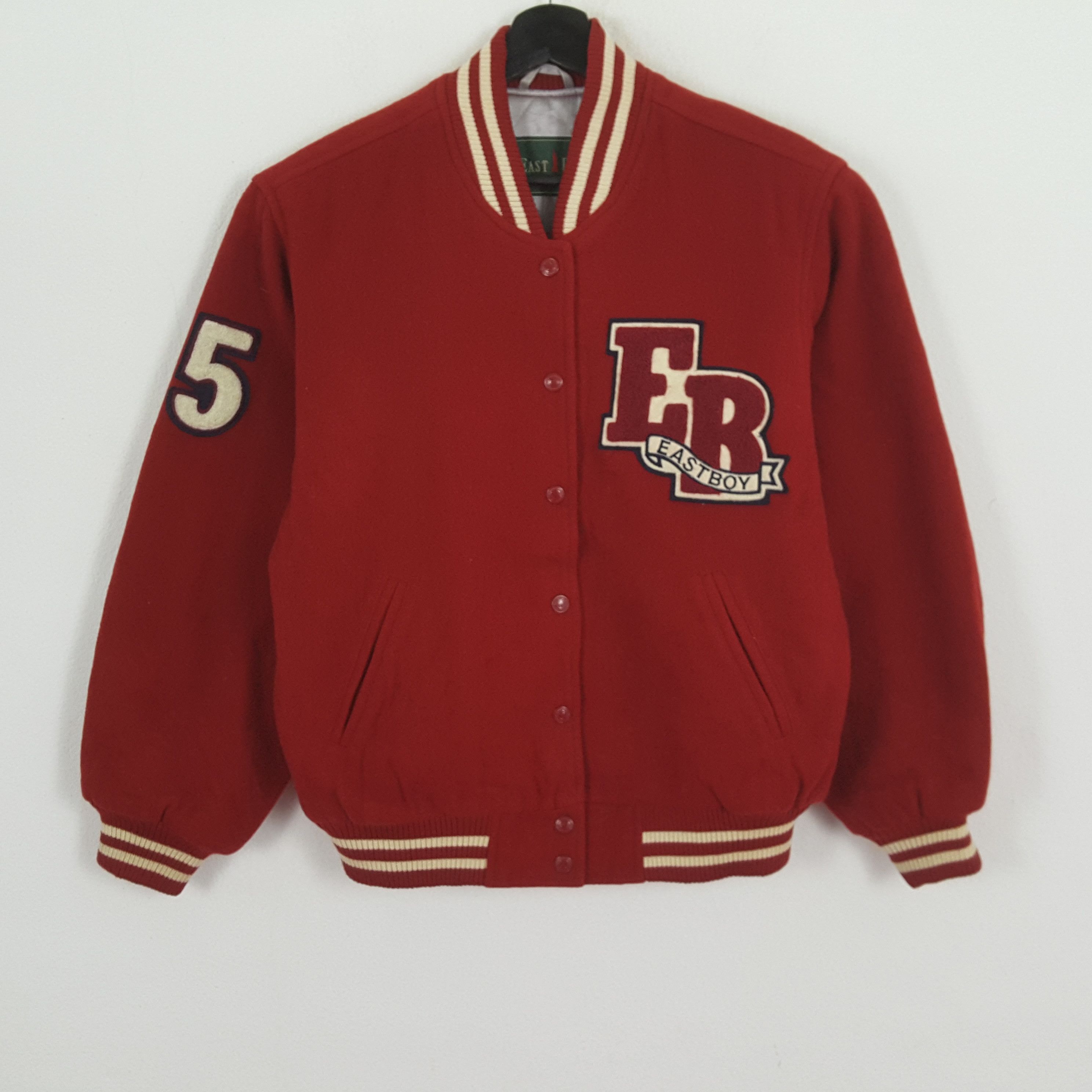 Vintage EASTBOY With The Authentic Spirit Varsity Jacket Size US L / EU 52-54 / 3 - 3 Thumbnail