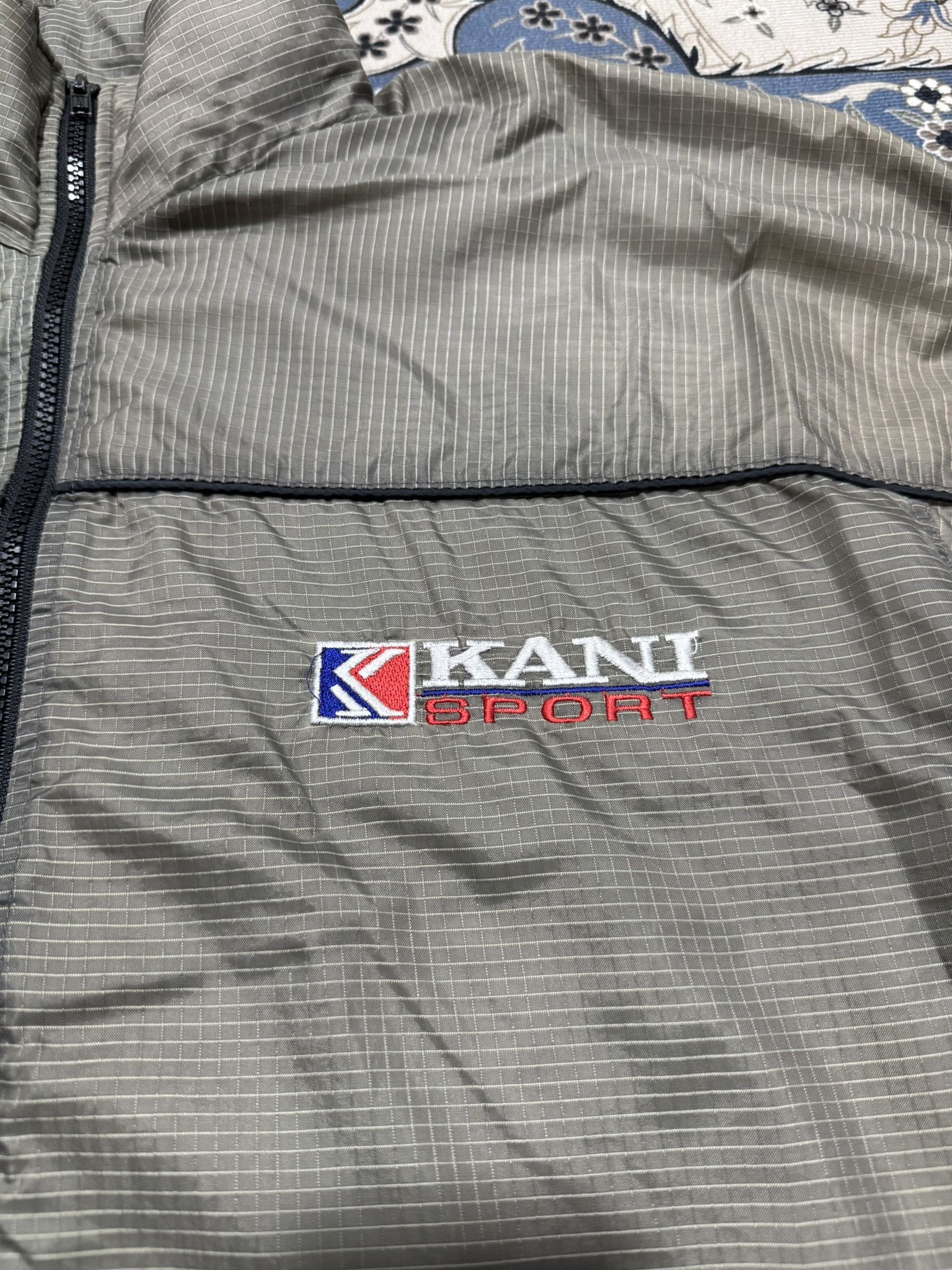 Karl Kani × Stussy × Vintage Vintage 90's Kar Kani Sport Big Logo Hoodie Training Jacket Size US L / EU 52-54 / 3 - 4 Thumbnail