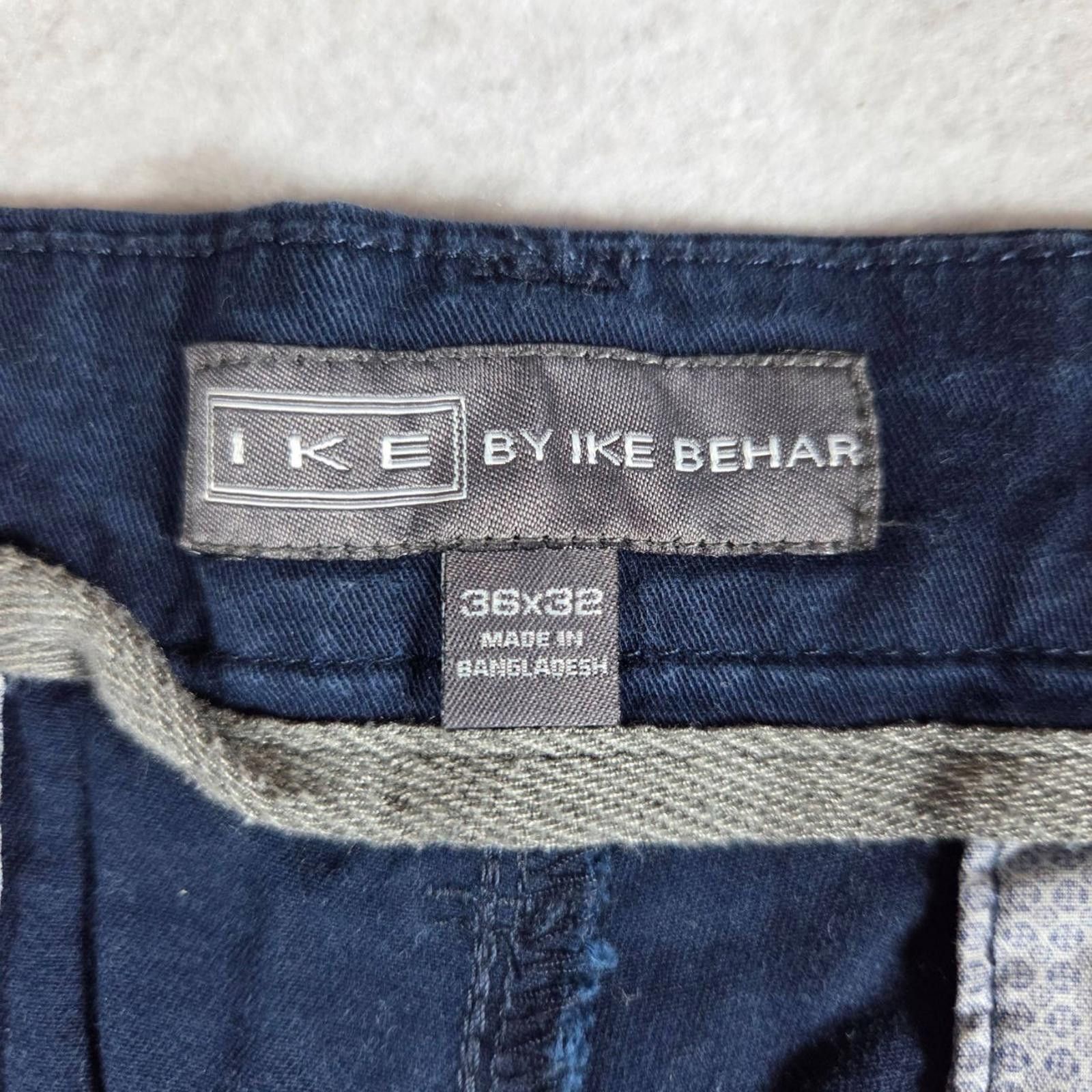 Other IKE By Ike Behar Mens Chino Pants Size 36x32 Dark Blue Size US 36 / EU 52 - 3 Thumbnail
