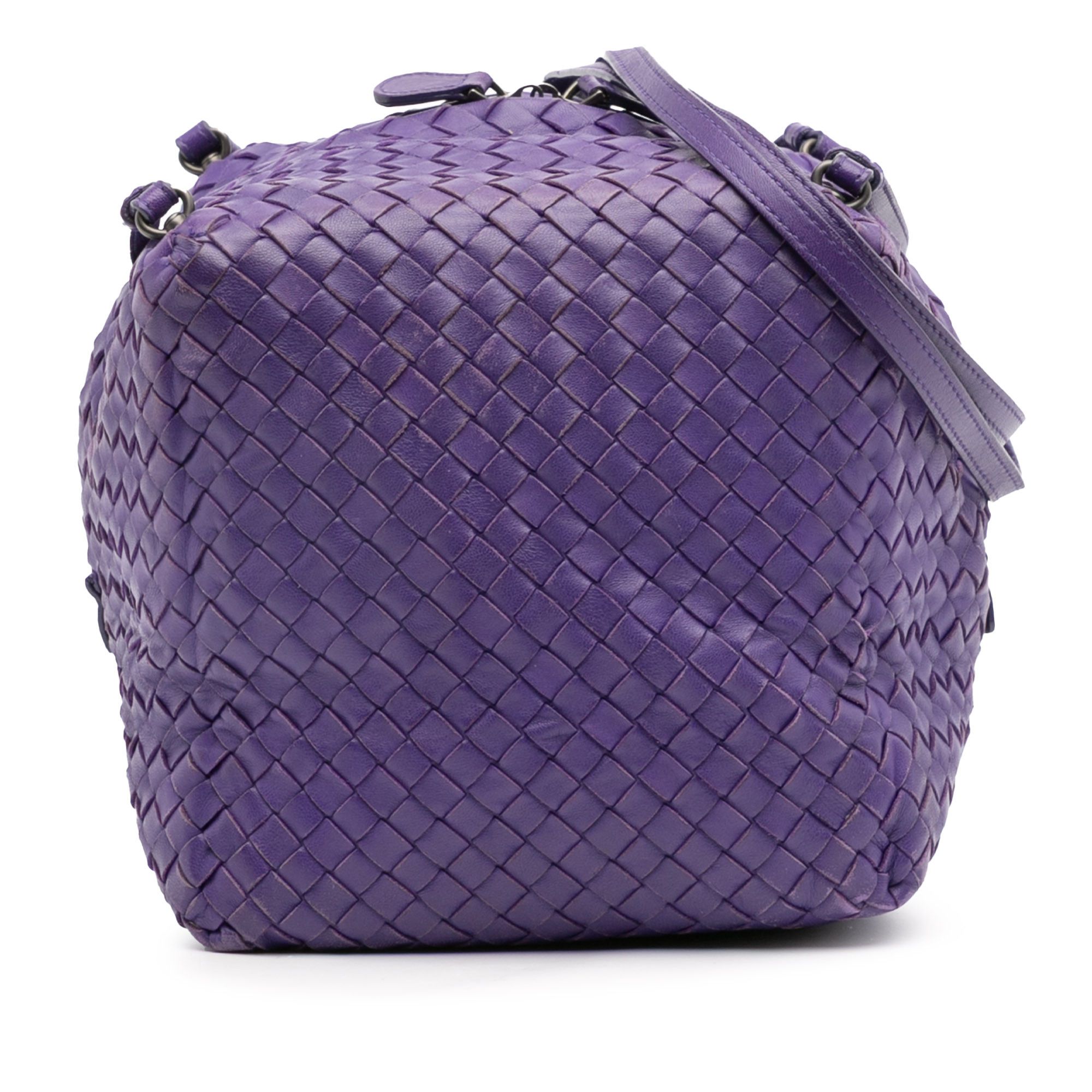 Bottega Veneta Bottega Veneta Nappa Intrecciato Cube Crossbody Size ONE SIZE - 1 Thumbnail