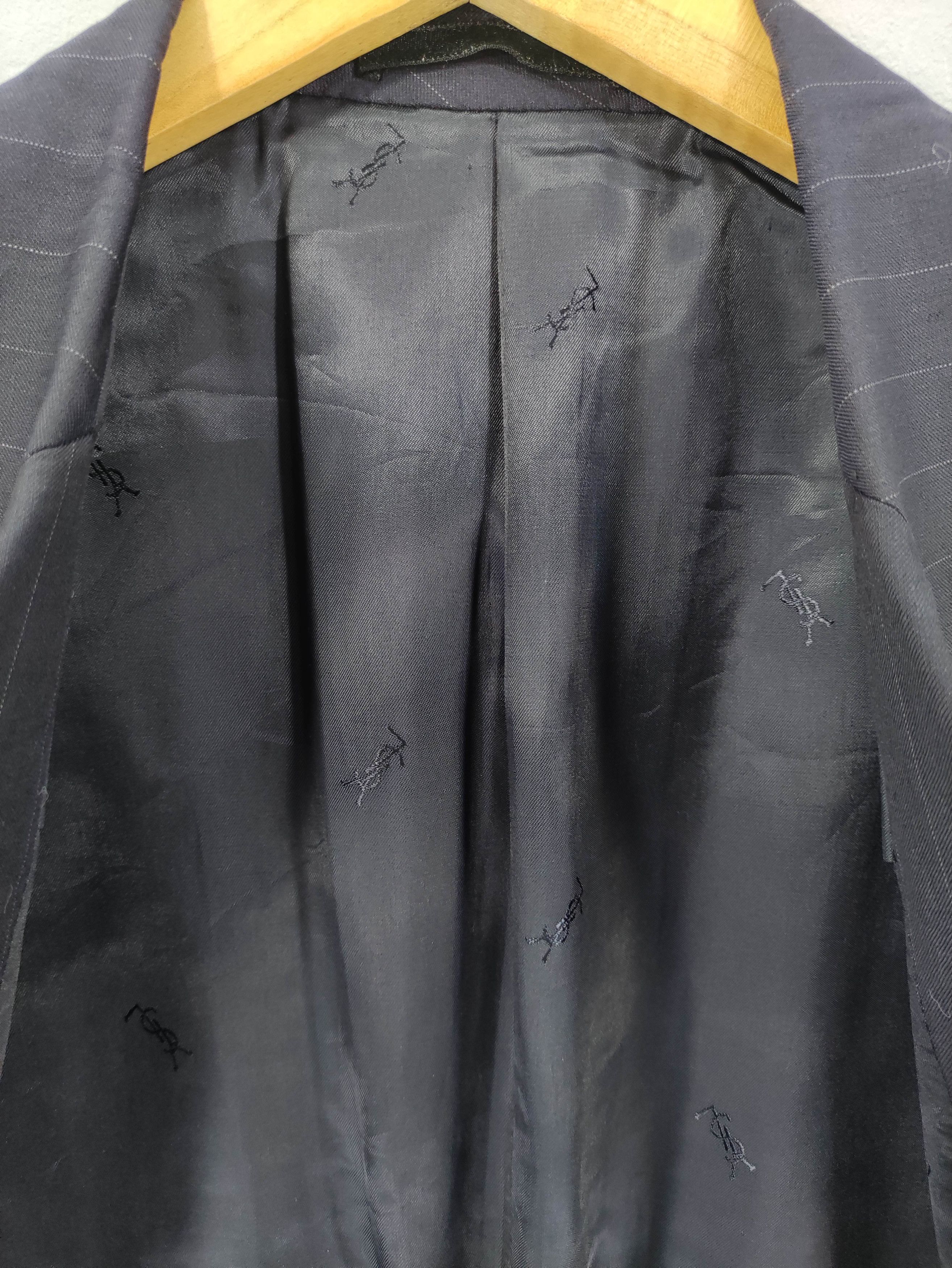 Yves Saint Laurent Vintage Yves Saint Lauren Coat Blazer Jacket Striped Size US M / EU 48-50 / 2 - 5 Thumbnail