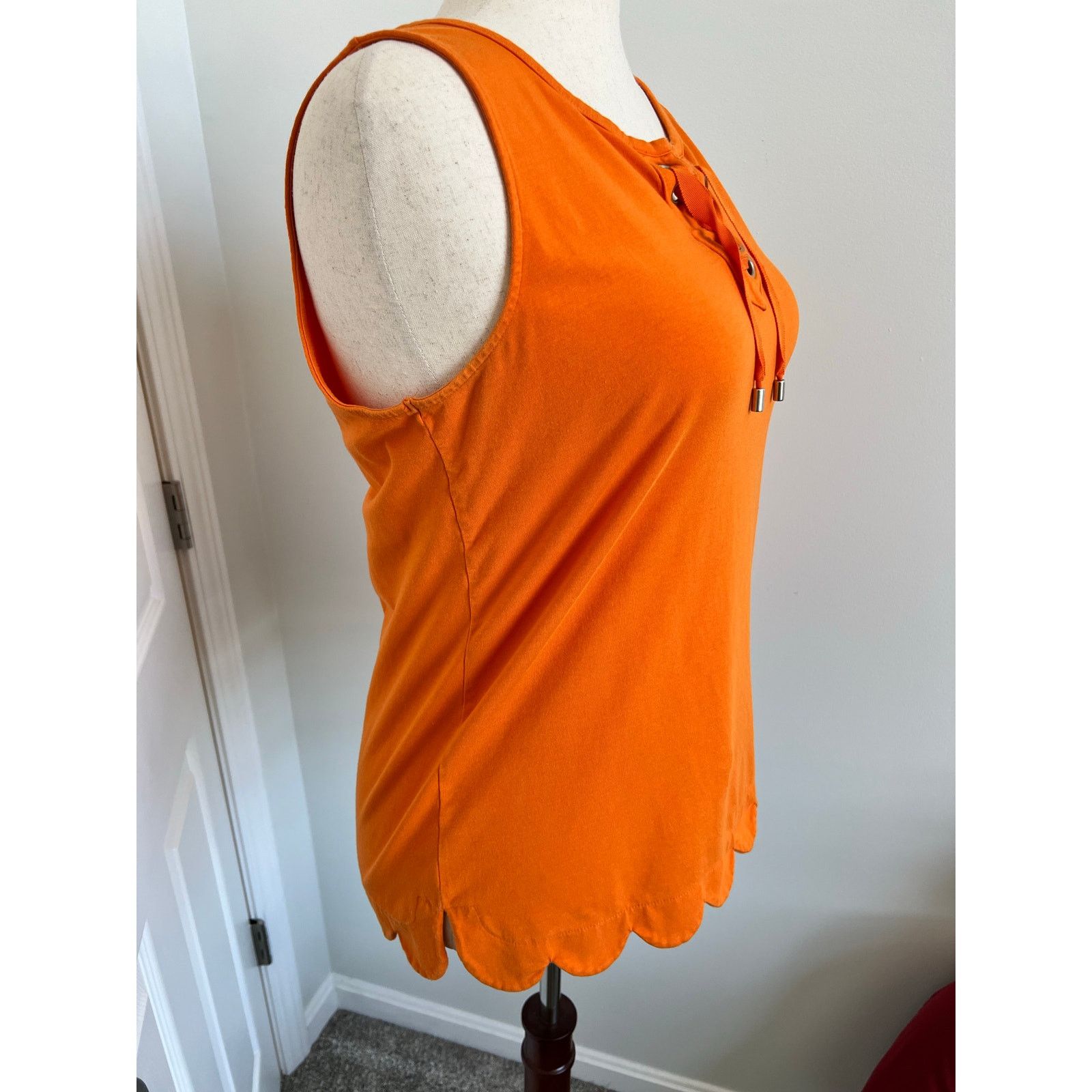 Isaac Mizrahi Isaac Mizrahi Live Sleeveless Tie Front Blouse Large Size L / US 10 / IT 46 - 3 Thumbnail