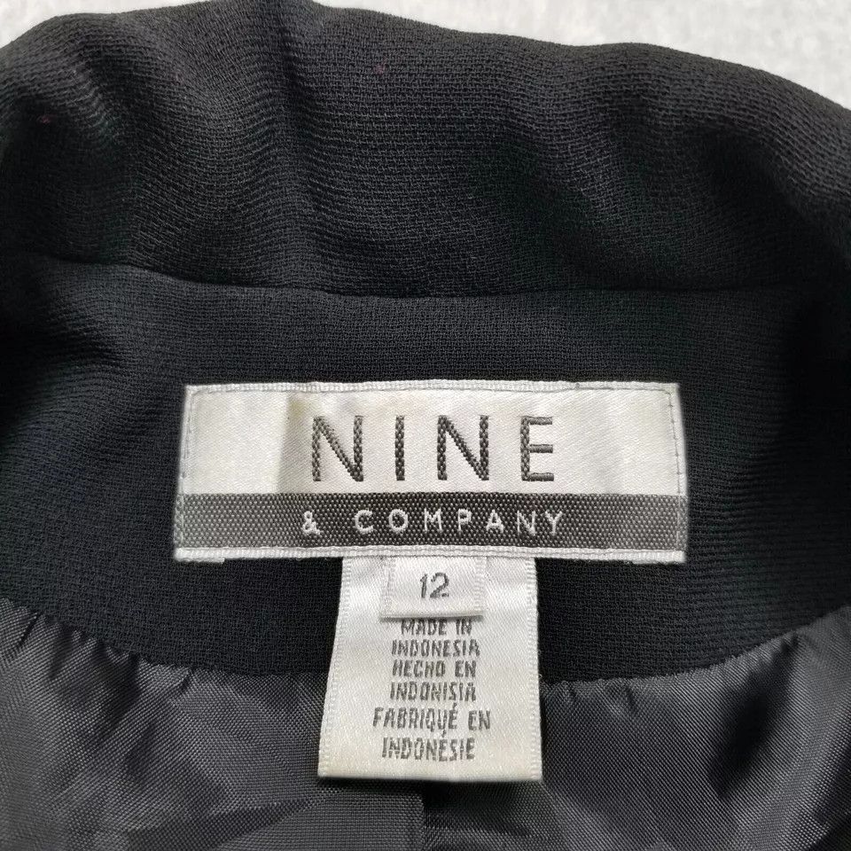 Other Nine & Company Blazer Womens 12 Black Pockets Button Outdoor Size XL / US 12-14 / IT 48-50 - 2 Thumbnail