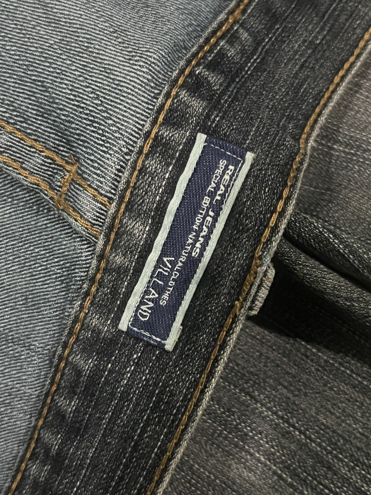 Japanese Brand ⚡️Distressed⚡️Vintage Japanese Brand Villand Dark Blue Jeans Size US 30 / EU 46 - 16 Thumbnail