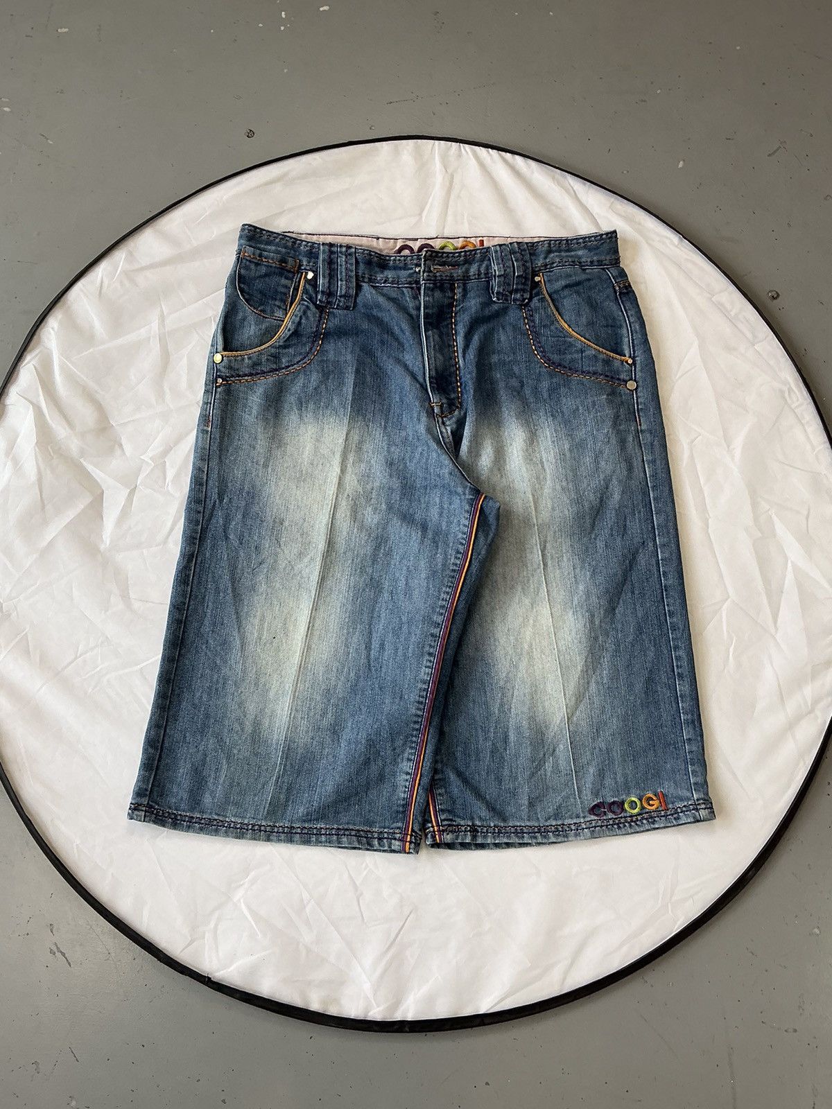 Coogi × Vintage Vintage Coogi crazy 🐨 embroidered denim jort Size US 38 / EU 54 - 2 Thumbnail