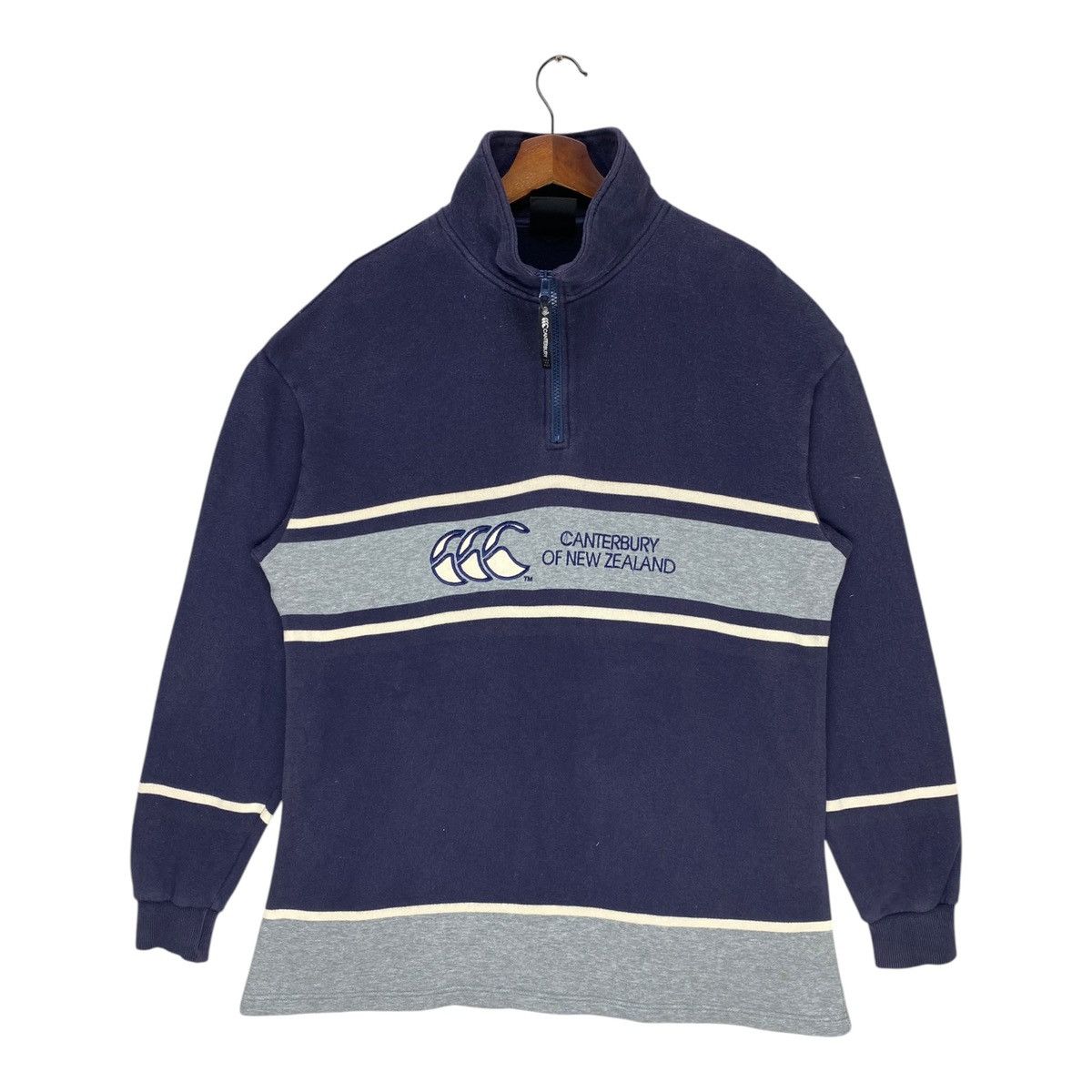 Canterbury of New Zealand Vintage Canterbury Of New Zealand Sweatshirt Quarter Zip Size US L / EU 52-54 / 3 - 1 Thumbnail