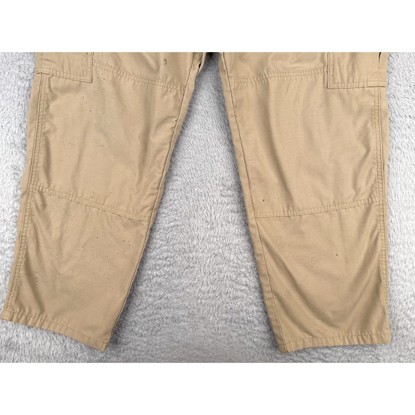 Vintage 5.11 Tactical Pants Men 36 Beige Cargo Double Knee Rip-Stop Fabric LEO EMT 36x30 Size US 36 / EU 52 - 2 Thumbnail