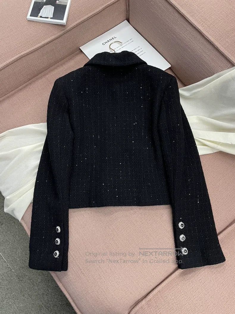 Chanel Chanel 25K black sequin lapel jacket Size XS / US 0-2 / IT 36-38 - 4 Thumbnail