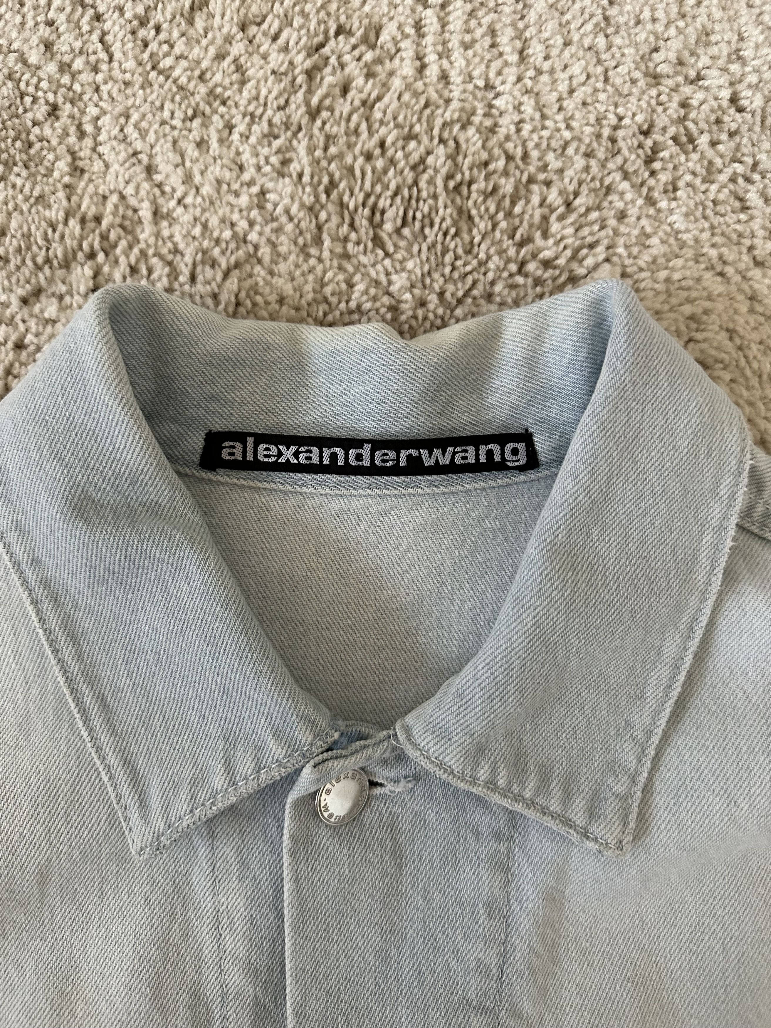 Alexander Wang Alexander Wang Game Denim Jacket (Light Wash Blue) Size US S / EU 44-46 / 1 - 2 Thumbnail