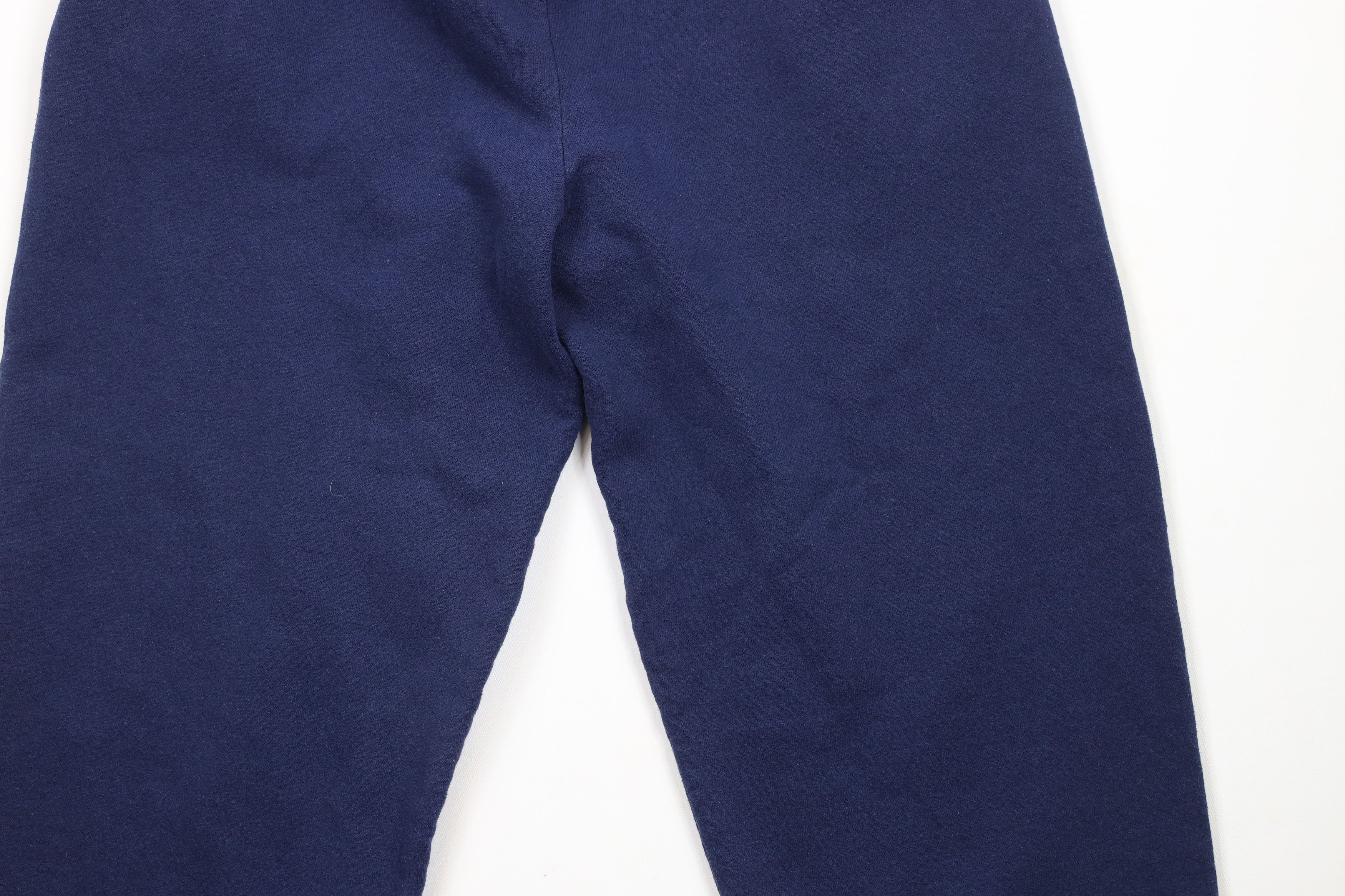 Vintage Vintage 90s Streetwear Blank Cuffed Sweatpants Joggers Blue Size US 34 / EU 50 - 11 Thumbnail