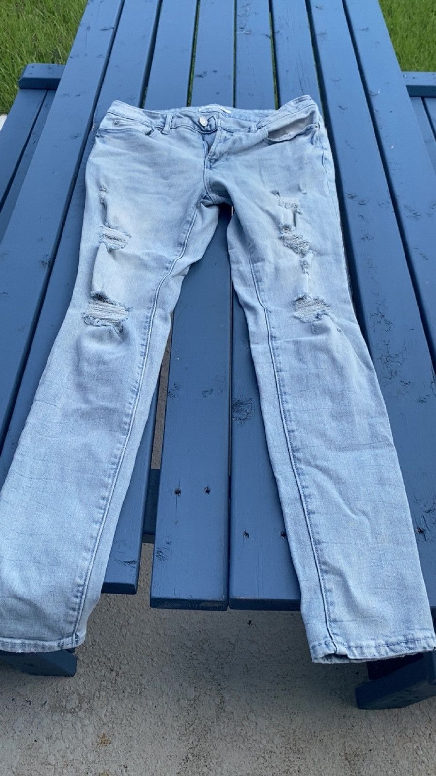 Pacsun Bryce Stacked Skinny Jeans Stretch Indigo pacsun sunwear men Size US 31 - 1 Thumbnail