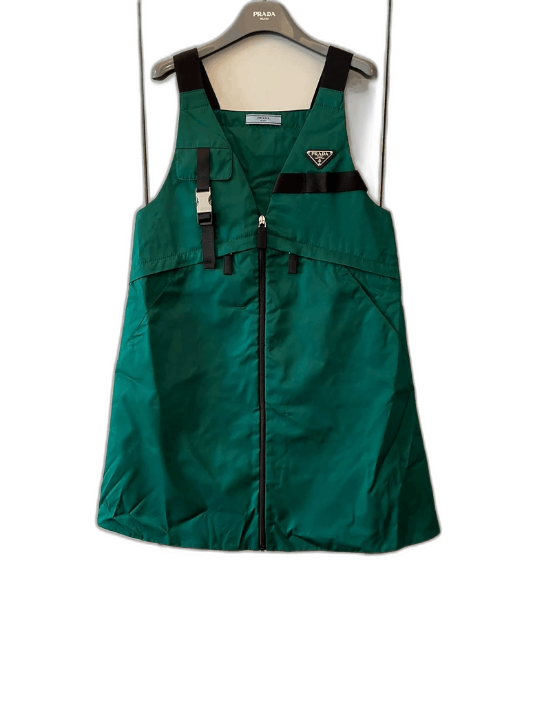 Prada Prada Triangle Logo Dress Size 36-2506 Size S / US 4 / IT 40 - 1 Thumbnail