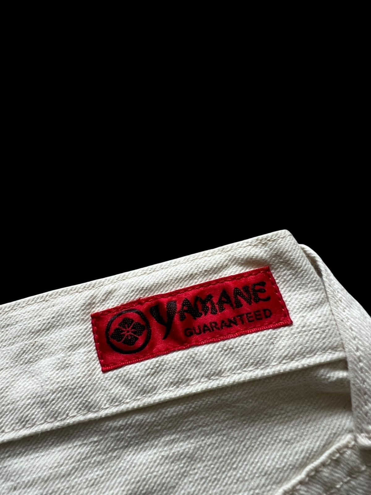 Evisu 2000s Evisu Daicock Single Pocket Off White Jeans Size US 33 - 7 Thumbnail